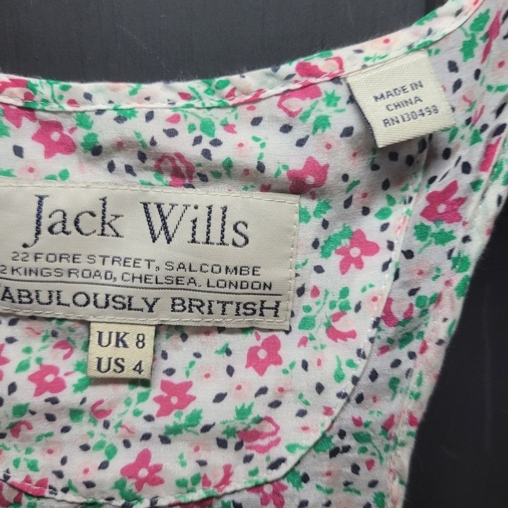 Jack Wills Jack Wills, womens, Ruffled cami/tank, Size 4, EUC Size S / US 4 / IT 40 - 2 Thumbnail