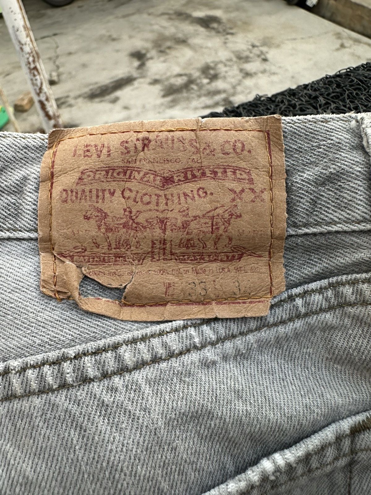 Levi's Vintage Levis 501 Distressed Pant Size US 31 - 8 Thumbnail