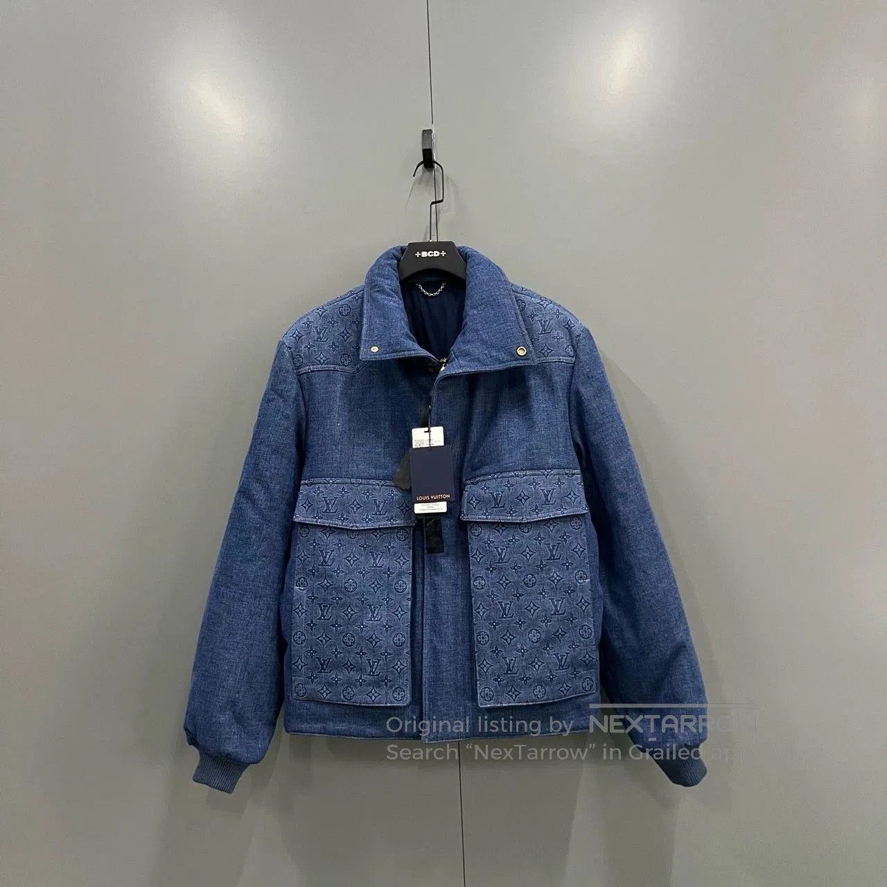 Louis Vuitton louis vuitton blue denim jacket with floral detail. Size US XXL / EU 58 / 5 - 1 Thumbnail