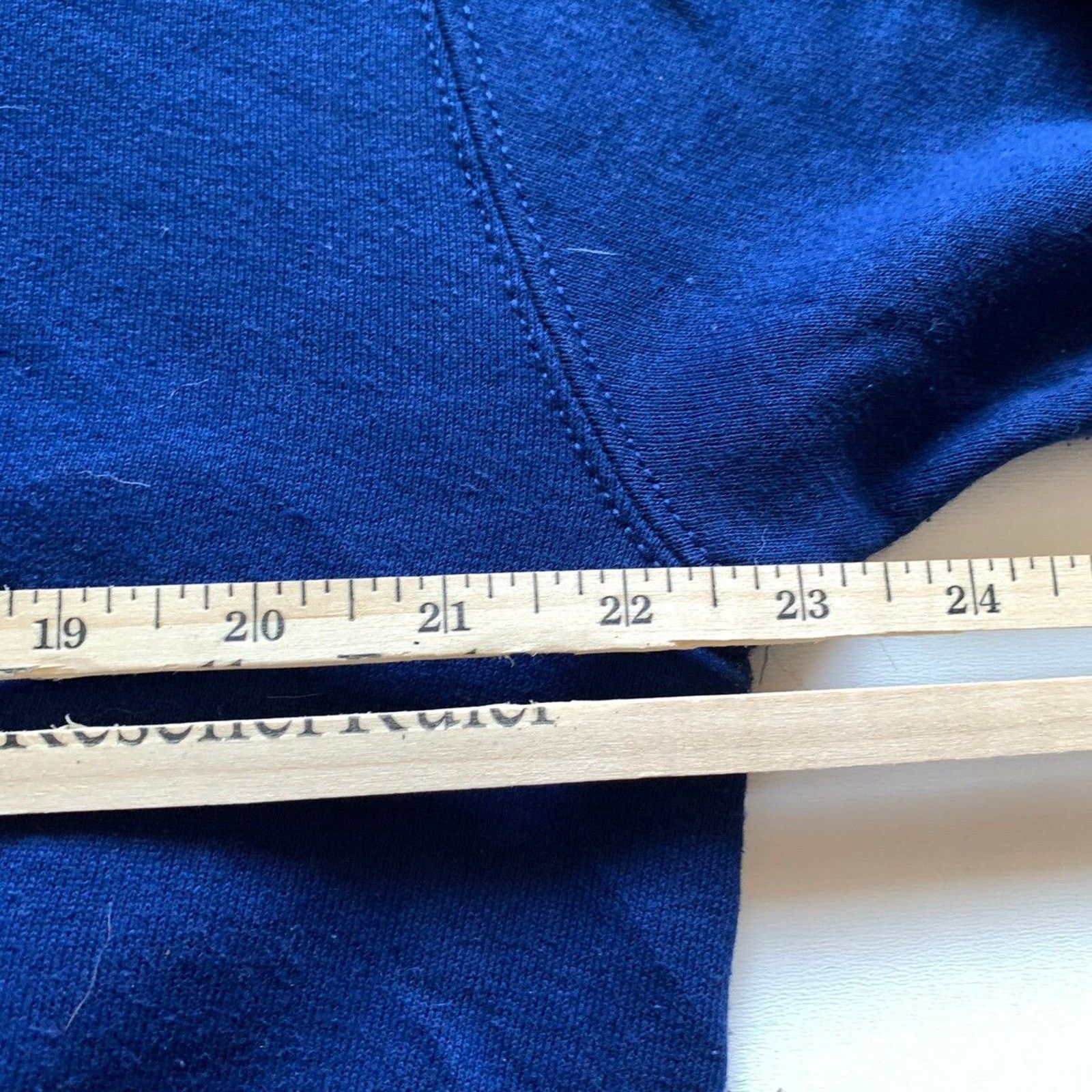 Fruit Of The Loom Vintage 90s Blank Blue Basic Crewneck Large Made In USA Rare Size US L / EU 52-54 / 3 - 4 Thumbnail
