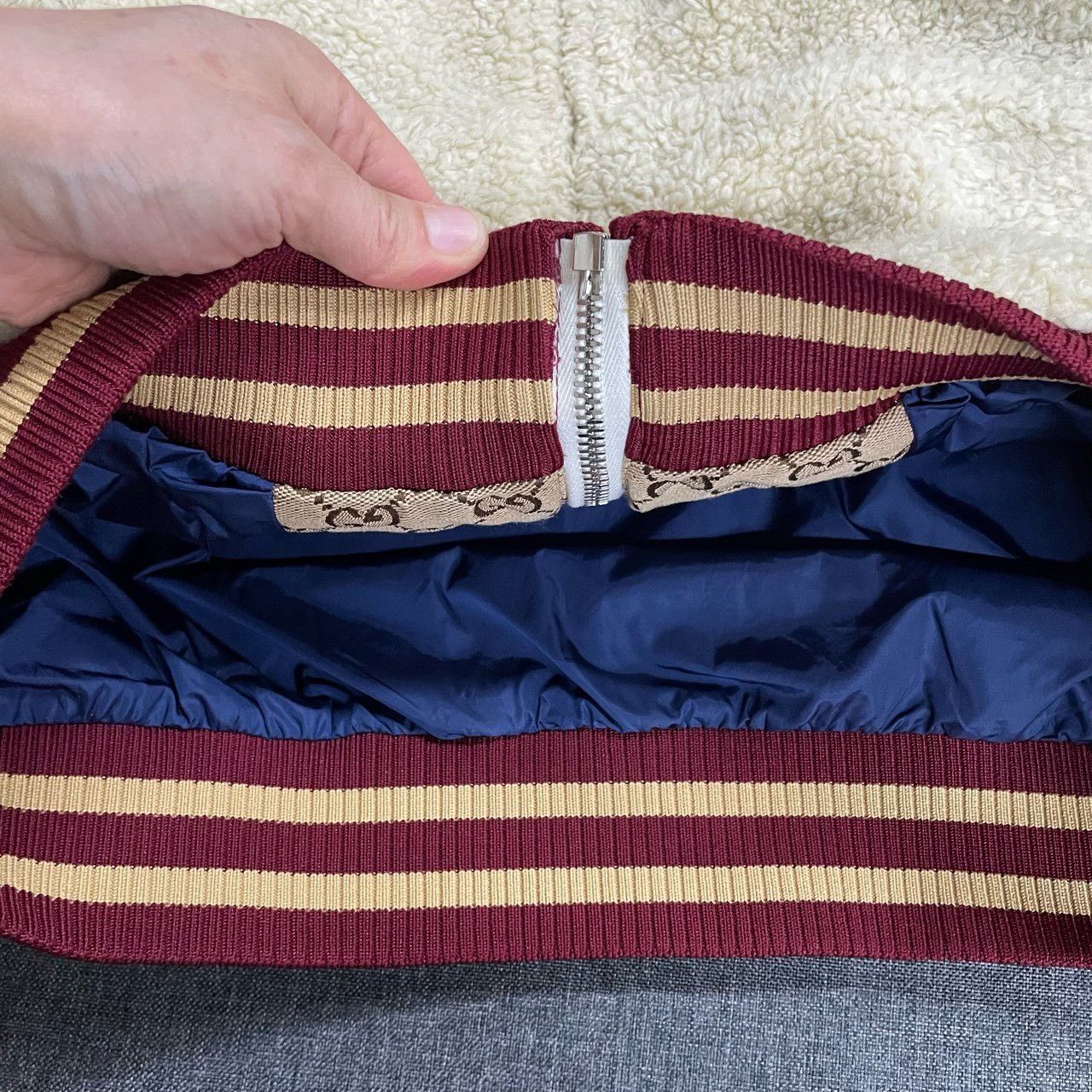 Gucci Gucci Co-branded tnf teddy velvet full print jacket 2501-Ne Size US XS / EU 42 / 0 - 6 Thumbnail