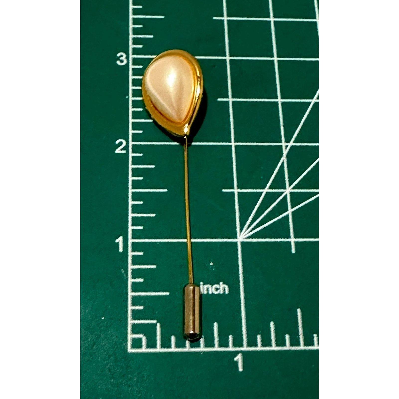 Monet Monet Mark VTG Faux Pearl & Gold Teardrop Brooch Pin 3" Size ONE SIZE - 9 Thumbnail