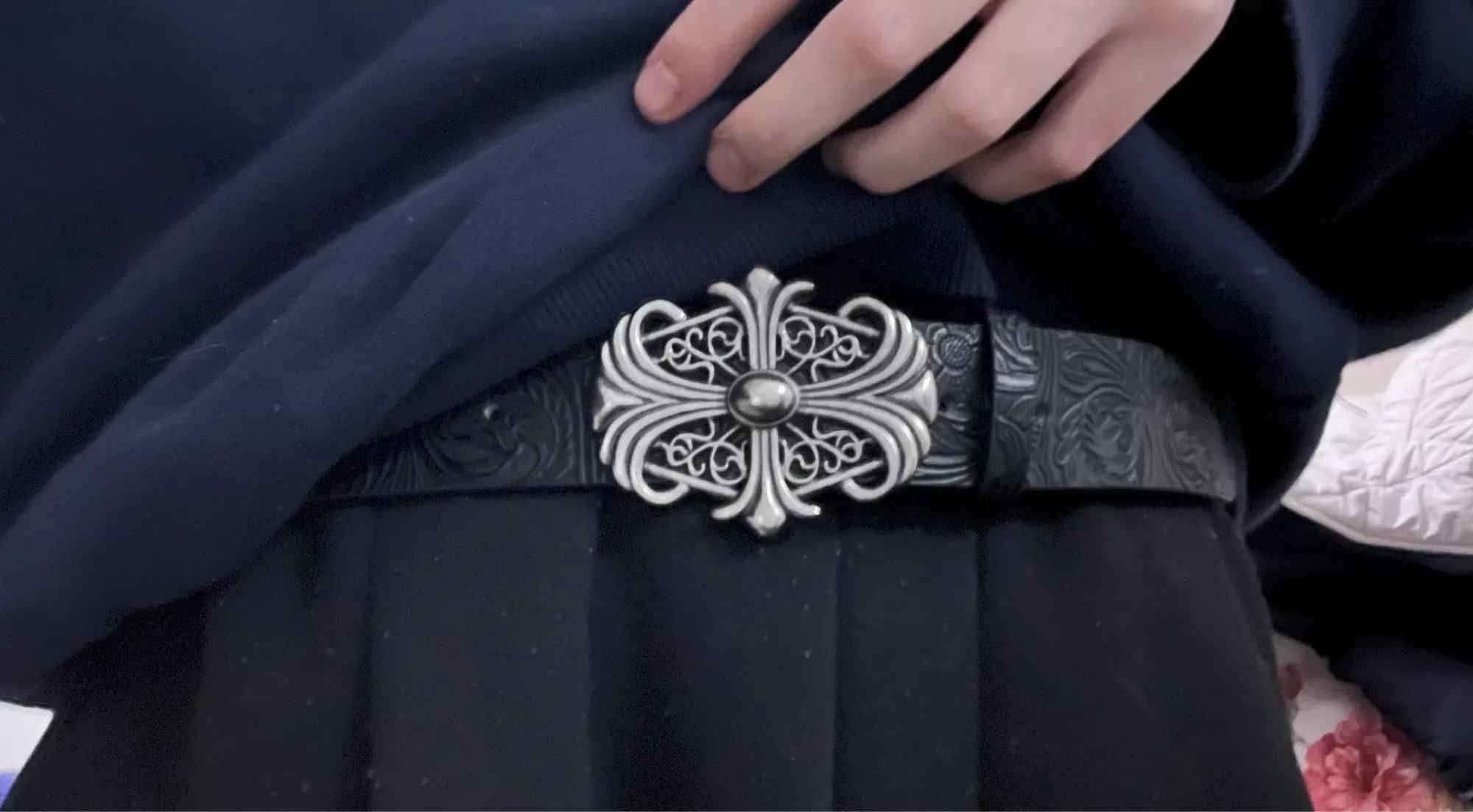 Vintage Bohemian Style-Chic Black Belt Size ONE SIZE - 7 Thumbnail