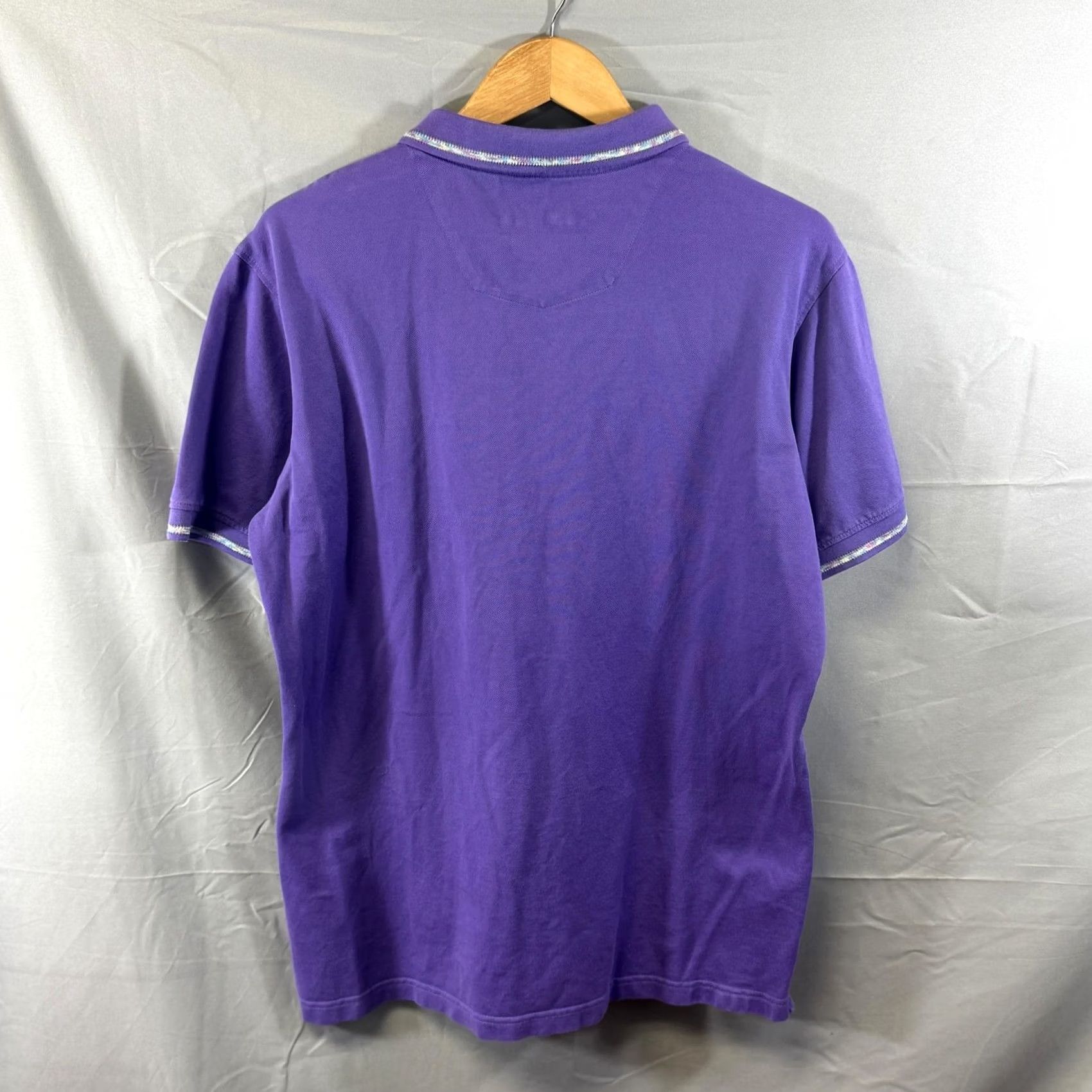 Robert Graham Robert Graham Polo Shirt Mens L Purple Short Sleeve Casual Size US L / EU 52-54 / 3 - 2 Thumbnail