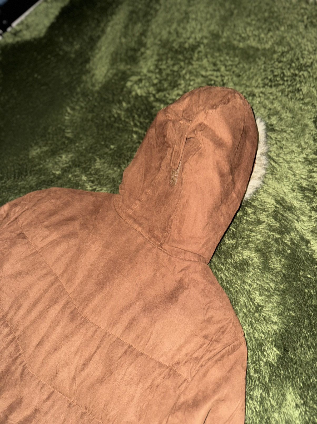 L.L. Bean [L] L.L.Bean Women’s Two-Way Fur Padded Coat Camel Size L / US 10 / IT 46 - 12 Thumbnail