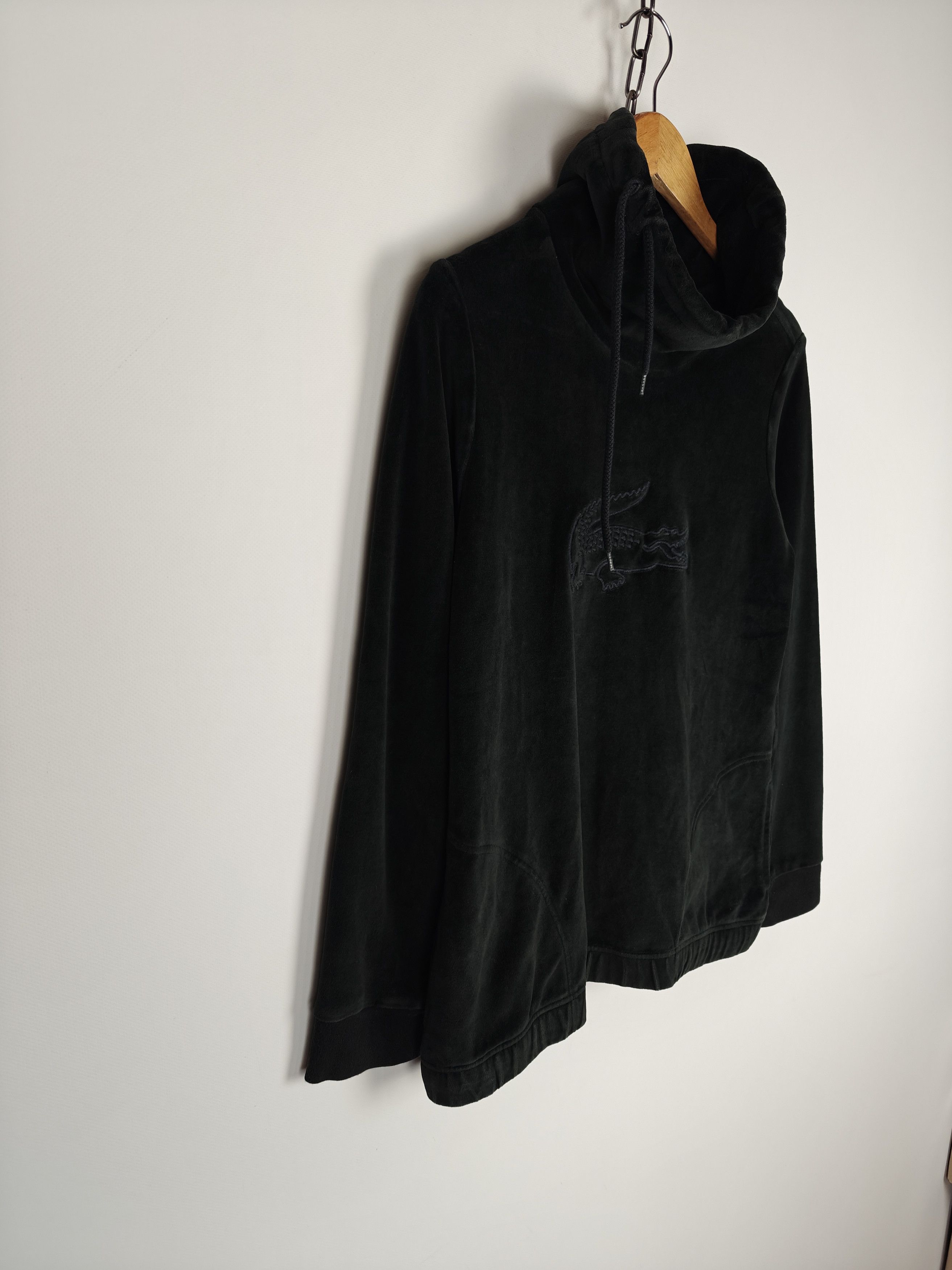 Lacoste Lacoste Sport Velour Sweatshirt Pullover High Neck Black M Size M / US 6-8 / IT 42-44 - 4 Thumbnail