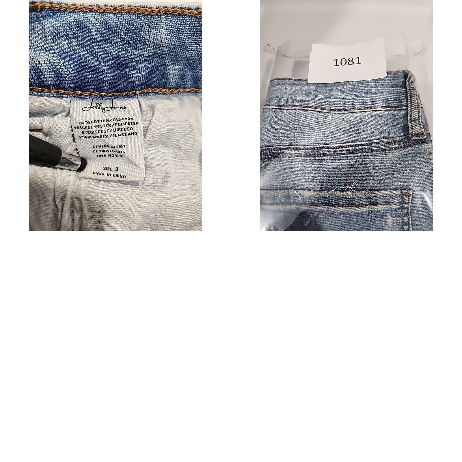 Denime VINTAGE? Jelly Jeans Mid Rise Skinny Stretch Denim Frayed Hem Womens Size 3 Ankle Jeans Blue 5-Pocket Slim N/A Size 26" / US 2 / IT 38 - 10 Thumbnail