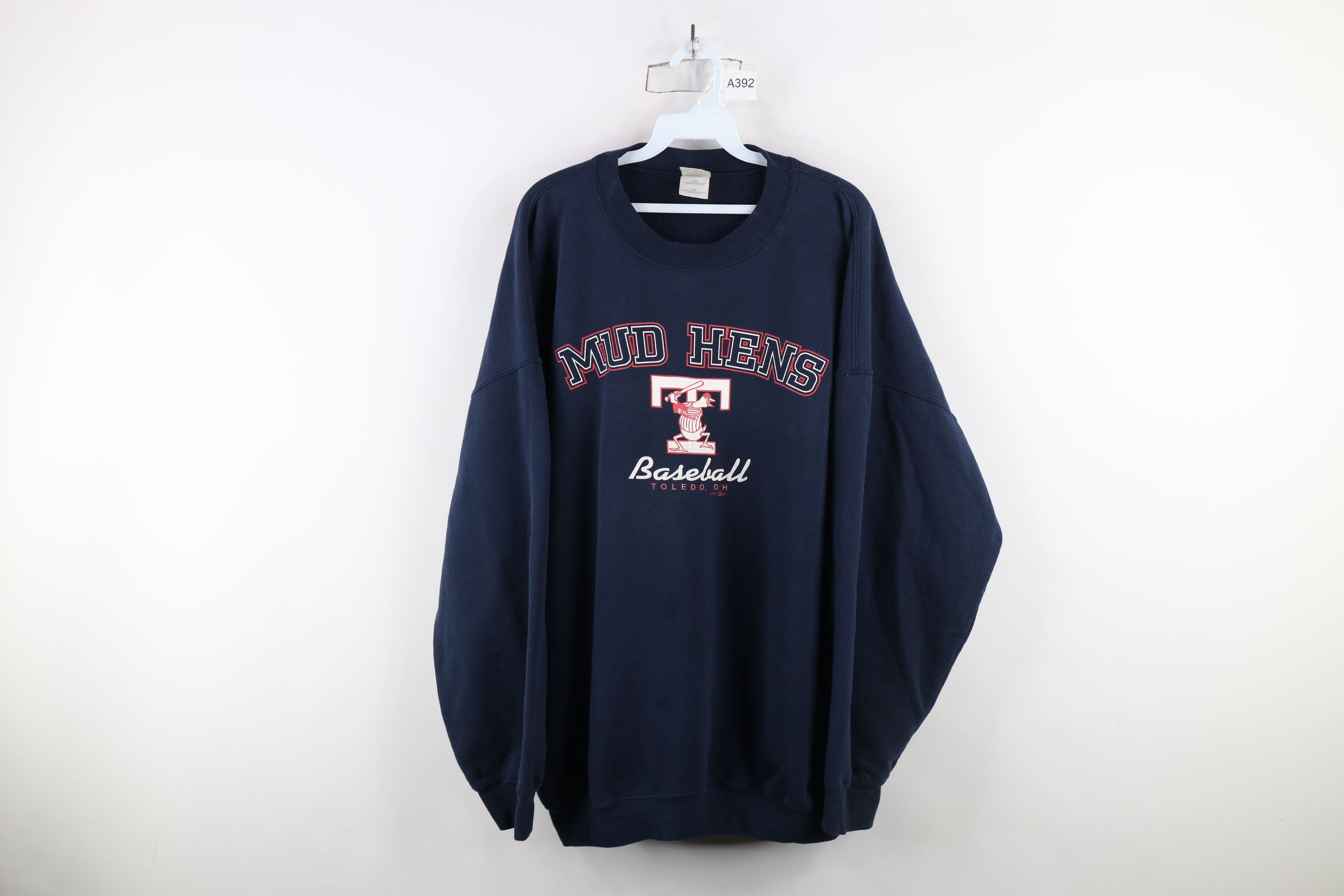 Vintage Vintage Y2K 2005 Baseball Toledo Mud Hens Sweatshirt Blue Size US XXL / EU 58 / 5 - 1 Thumbnail