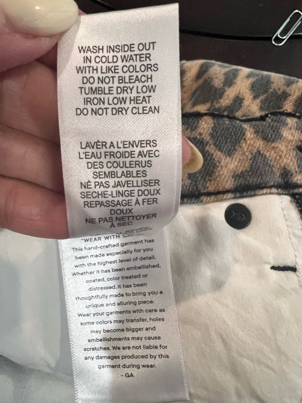 Good American Good American Good Standard Kick Flare Jeans Leopard Print Size 27" / US 4 / IT 40 - 7 Thumbnail