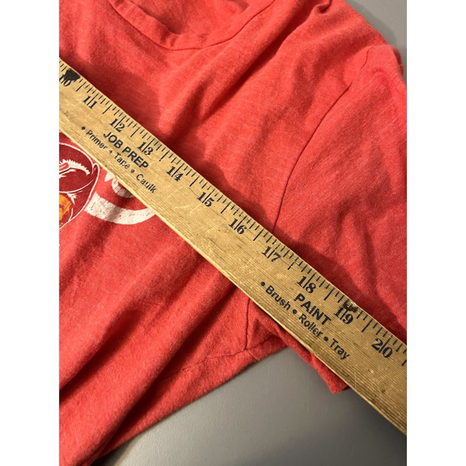 Vintage Fanatics Tampa Bay Buccaneers Womens Crew Neck T-Shirt Red Heather Size L NFL Crew Neck Shirt Womens L Red Size L / US 10 / IT 46 - 5 Thumbnail