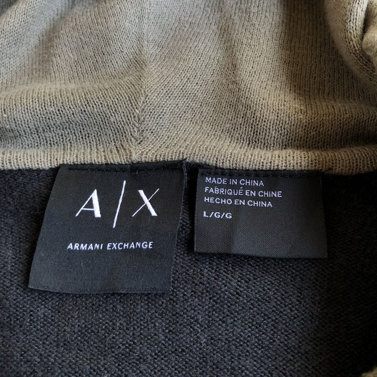 Armani Exchange Armani Exchange Logo Slevee Taped Ziphoodie Black Luxury Size US L / EU 52-54 / 3 - 16 Thumbnail
