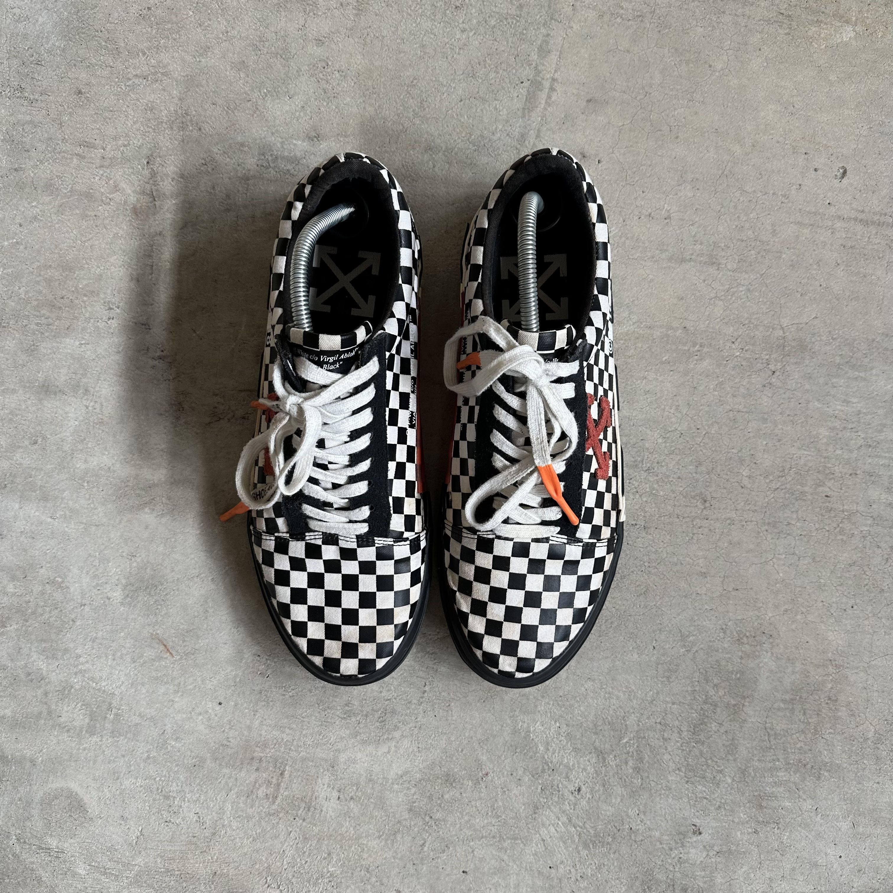 Off-White Checkerboard Vulc Sneaker Size US 11.5 / EU 44-45 - 3 Thumbnail