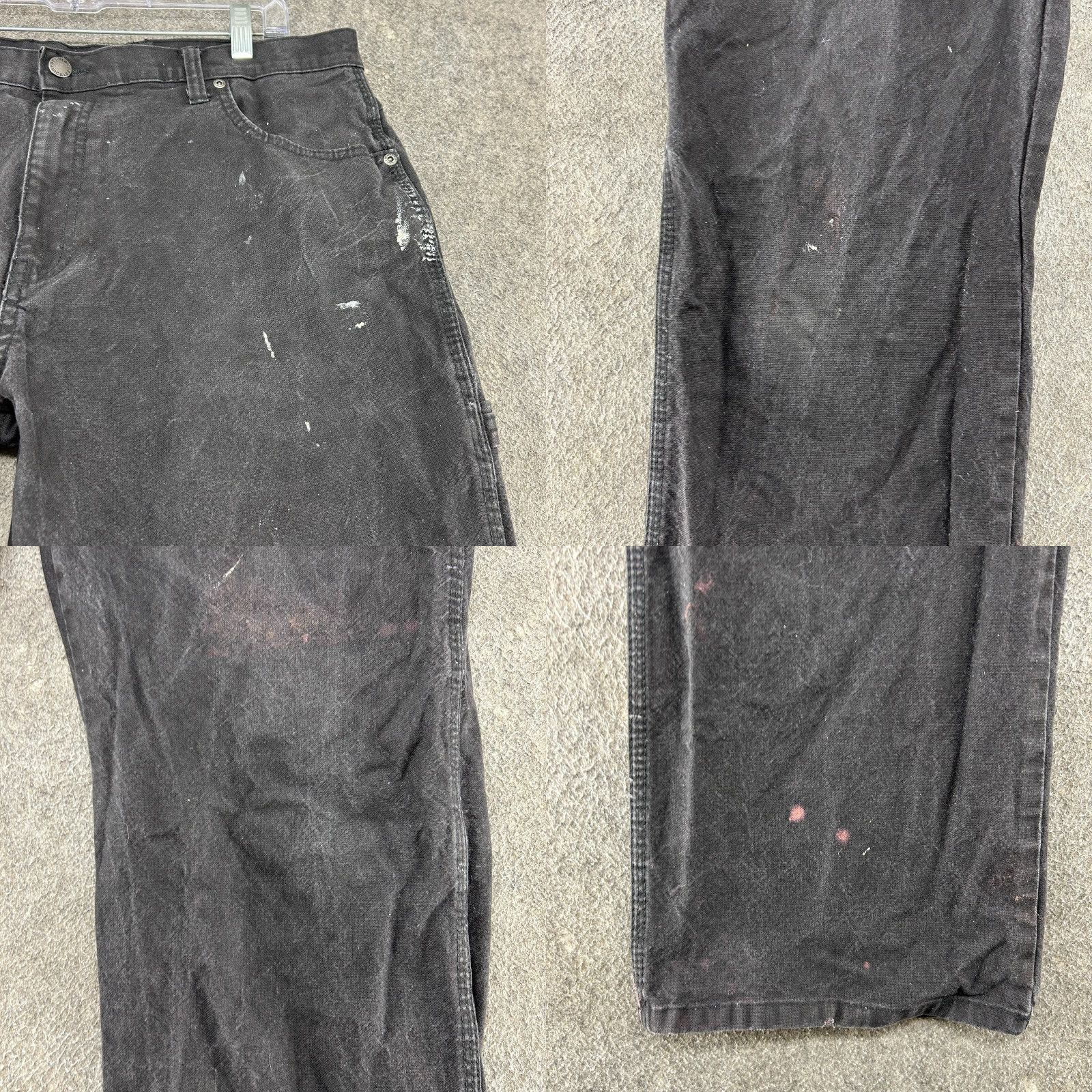 Dickies Dickies Pants Mens 34x30 Black Carpenter Straight Relaxed Canvas Workwear 874 Vintage No Size US 34 / EU 50 - 8 Thumbnail