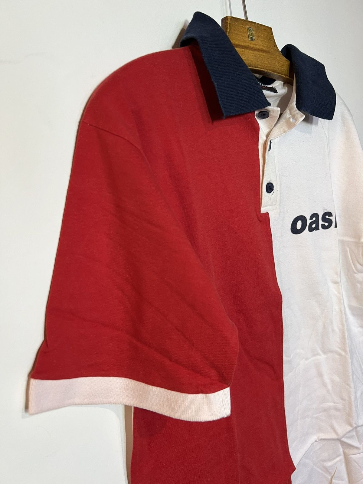 Band Tees Rare vintage polo shirt Oasis collar 1990s, UK Size US L / EU 52-54 / 3 - 4 Thumbnail