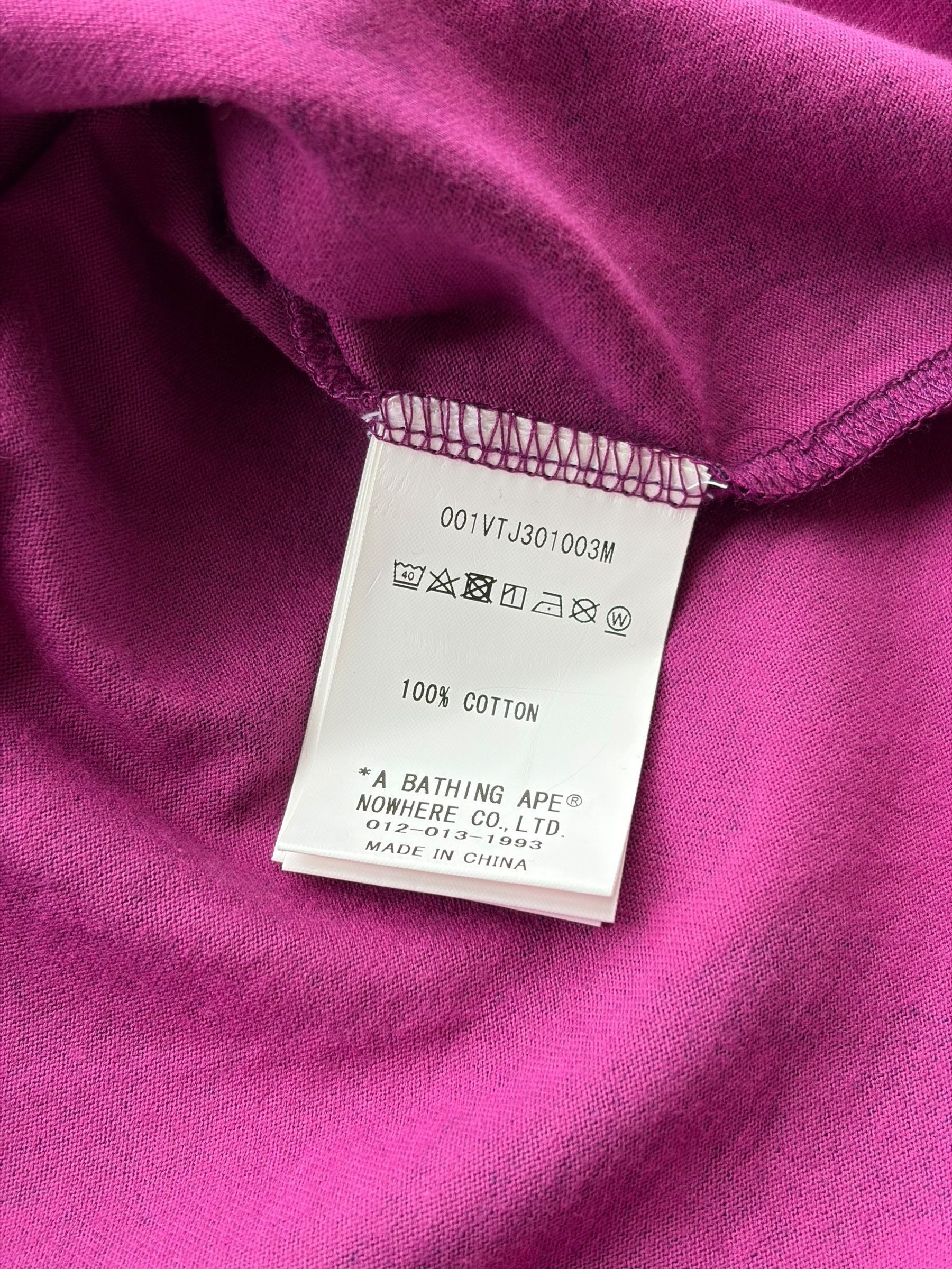 Bape Bape Purple Camo White College Logo Sleeveless Tank Top Size US L / EU 52-54 / 3 - 6 Thumbnail