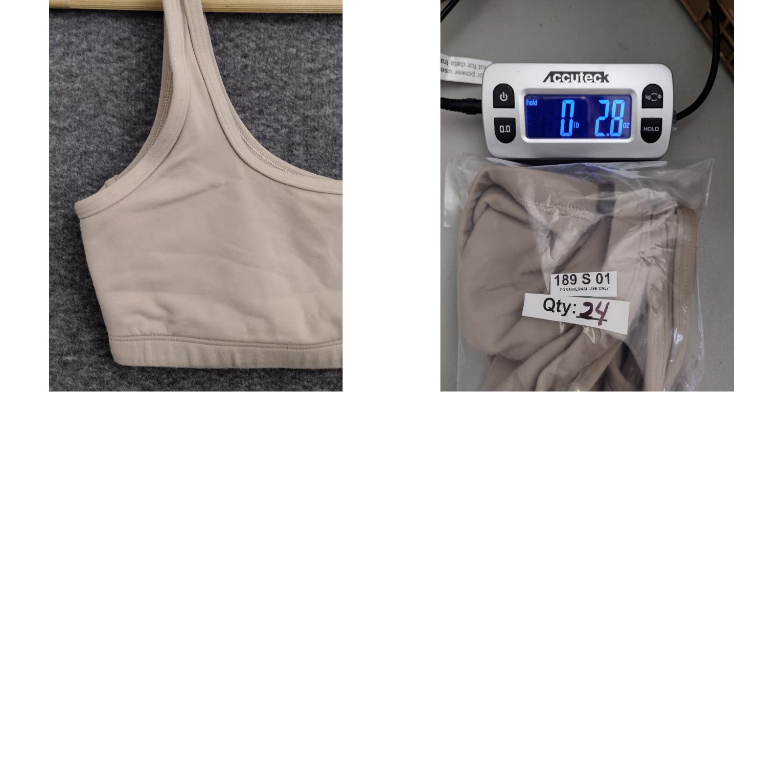 Vintage TnAction Women's Mini Sports Bra Beige S Shaped Strap Lightweight Wireless Full Cup Medium Support Activewear Shirt Women? Size ONE SIZE - 8 Thumbnail