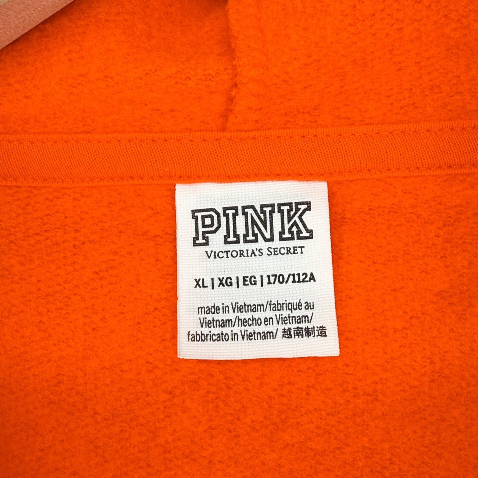 Other Victoria’s Secret PINK Zip Hoodie Bright Orange Womens XL Size XL / US 12-14 / IT 48-50 - 3 Thumbnail