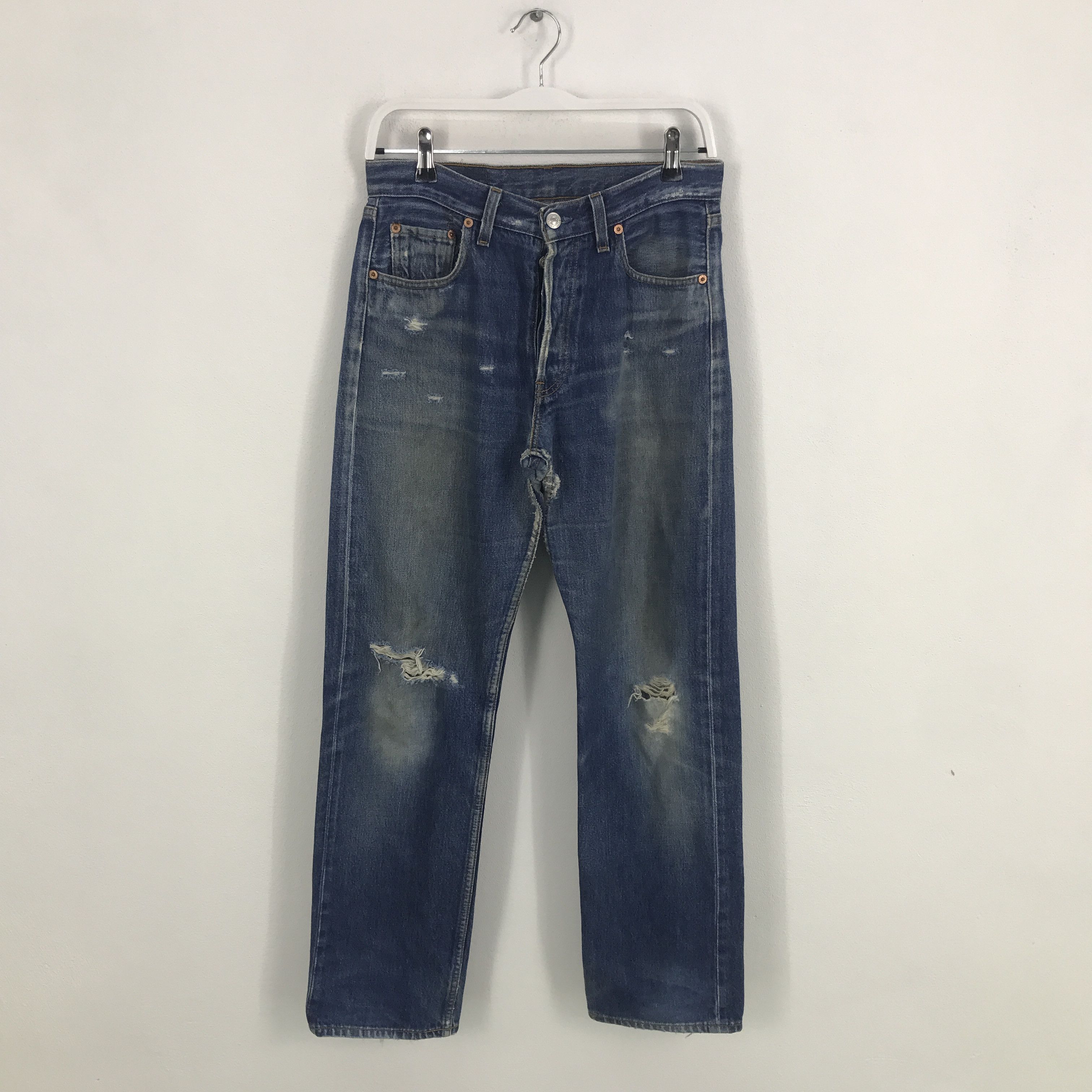 Rare Levis 501 Distressed Style Denim Jeans