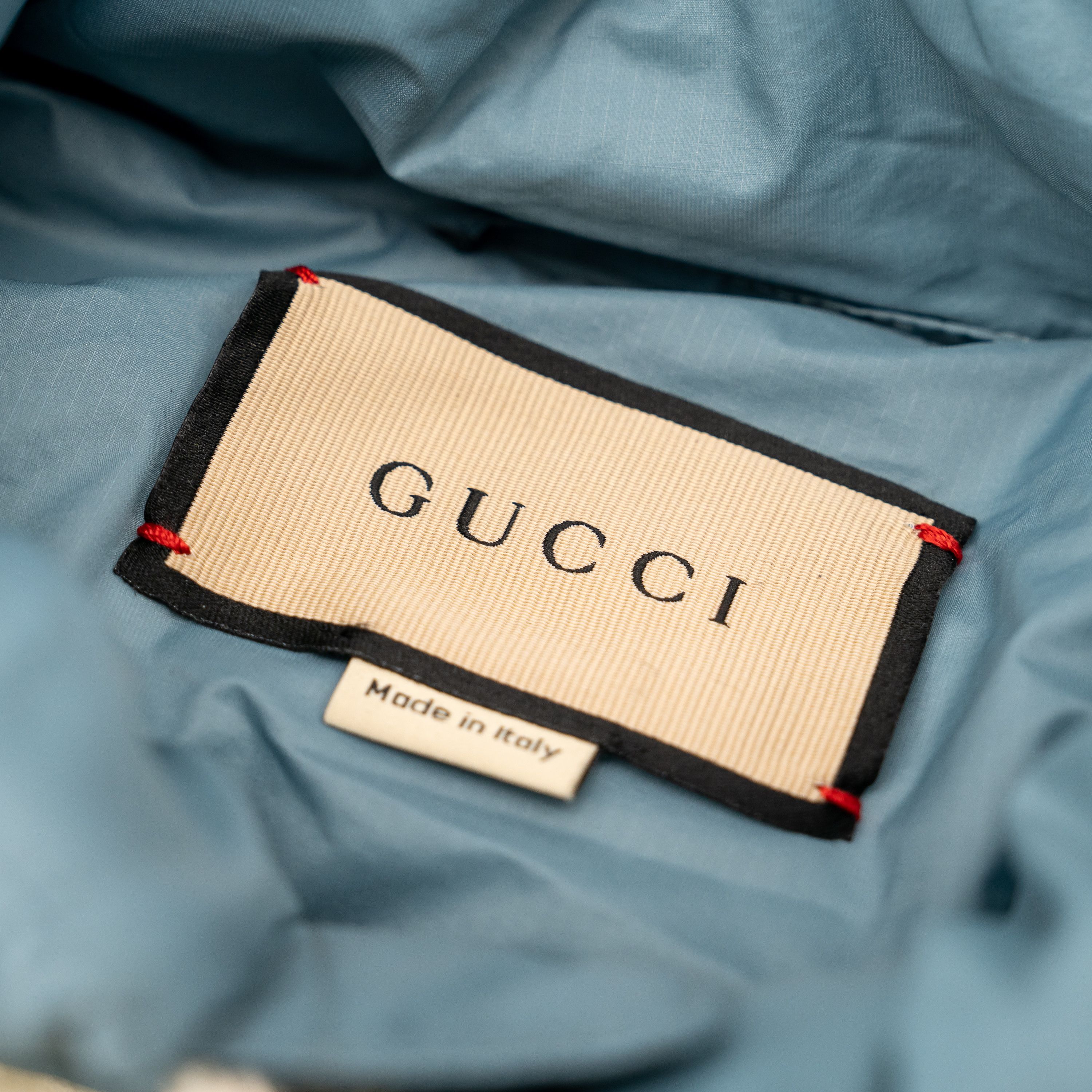 Gucci 50 L Gucci Nylon Down Jacket GG Inserts Blue White Puffer Size US L / EU 52-54 / 3 - 9 Thumbnail