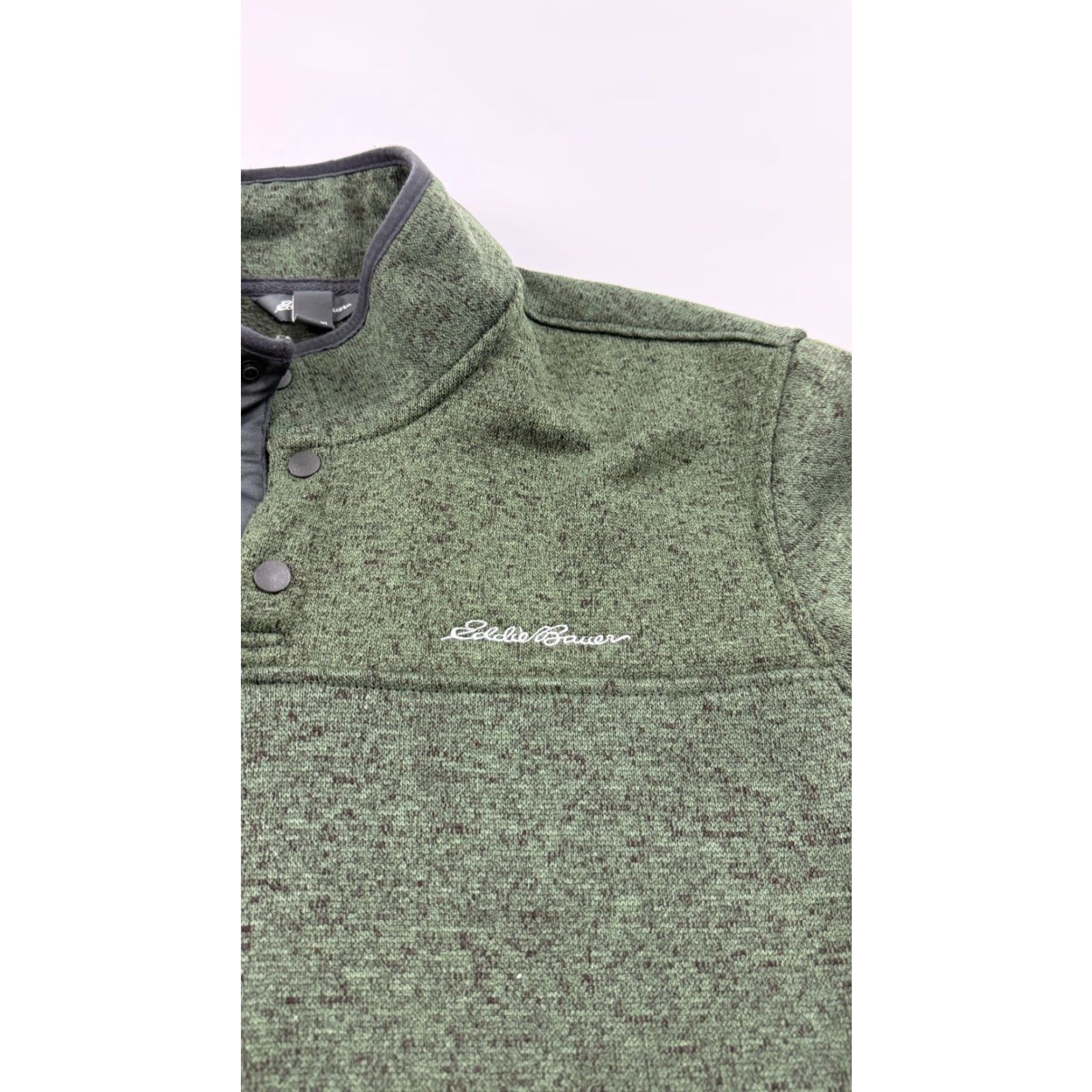 Eddie Bauer Eddie Bauer Sweatshirt Mens XL Green Radiator Fleece 1/4 Snap Pullover Sweater Size US XL / EU 56 / 4 - 3 Thumbnail