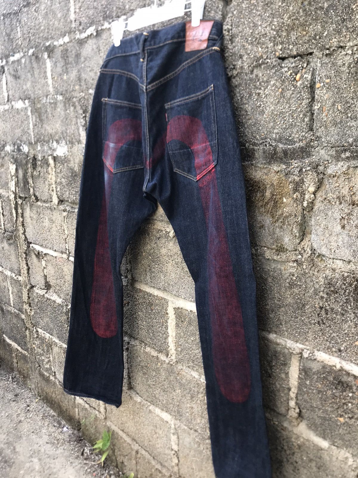 Evisu 🔥Rare Vintage Evisu Red Daicock Selvedge loose Denim-W 33 Size US 33 - 17 Thumbnail