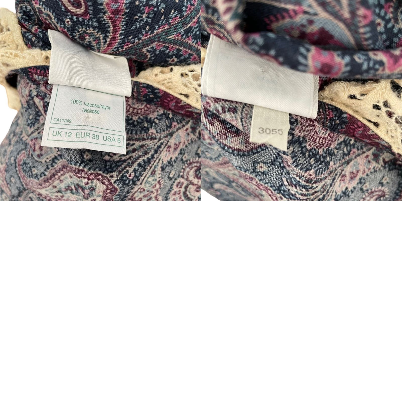 Laura Ashley VINTAGE Laura Ashley Paisley Midi Dress Prairie Cottagecore Victorian Sz S Dress (US 8) Womens Size S / US 4 / IT 40 - 9 Thumbnail