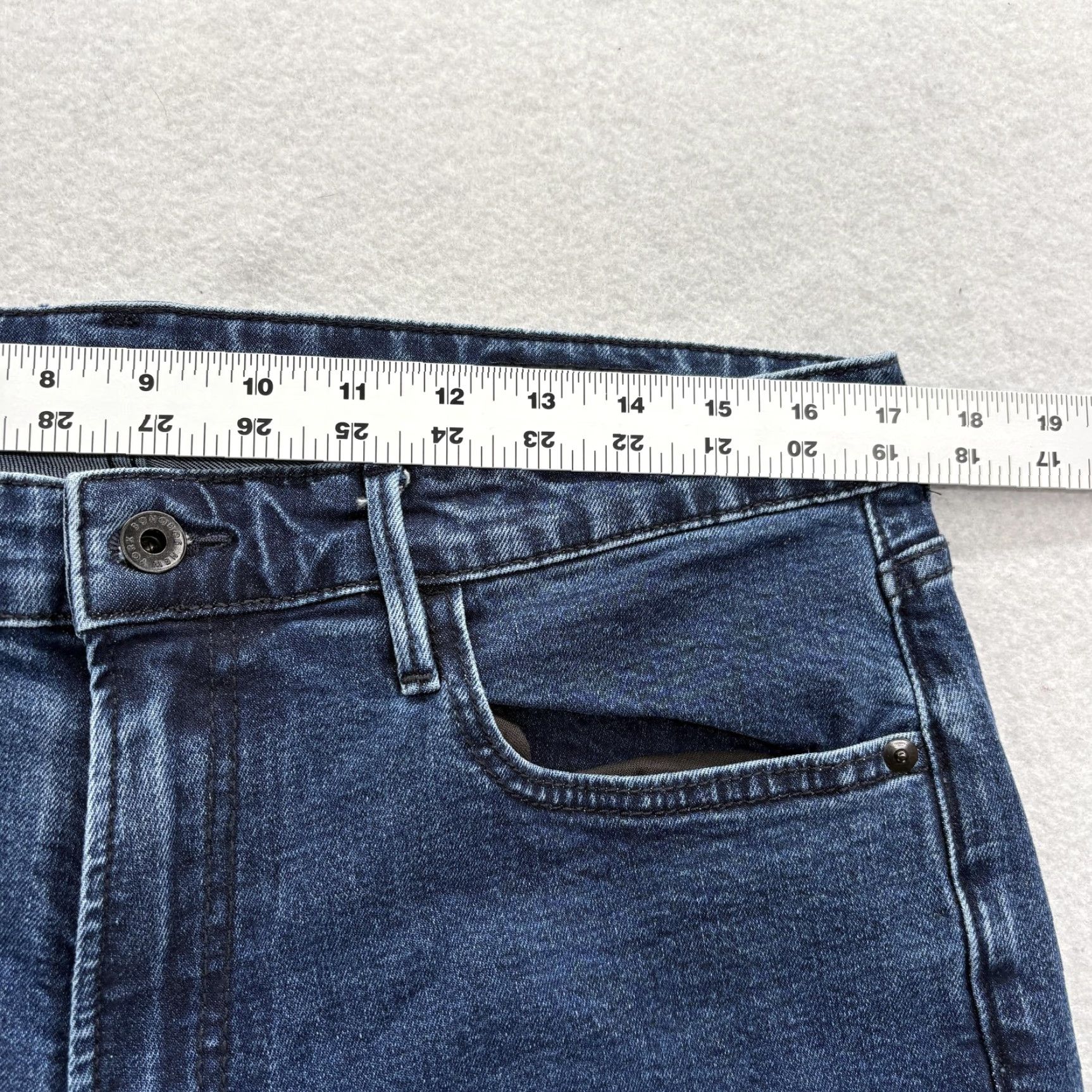 Bonobos Bonobos Jeans Mens Slim Straight Dark Wash 34x34 Denim Cotton Stretch Pockets Zip Casual Pants Men Size US 34 / EU 50 - 7 Thumbnail
