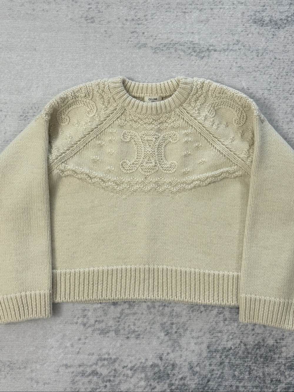 Celine CELINE Logo Knit Sweater Size XS Size XS / US 0-2 / IT 36-38 - 1 Thumbnail