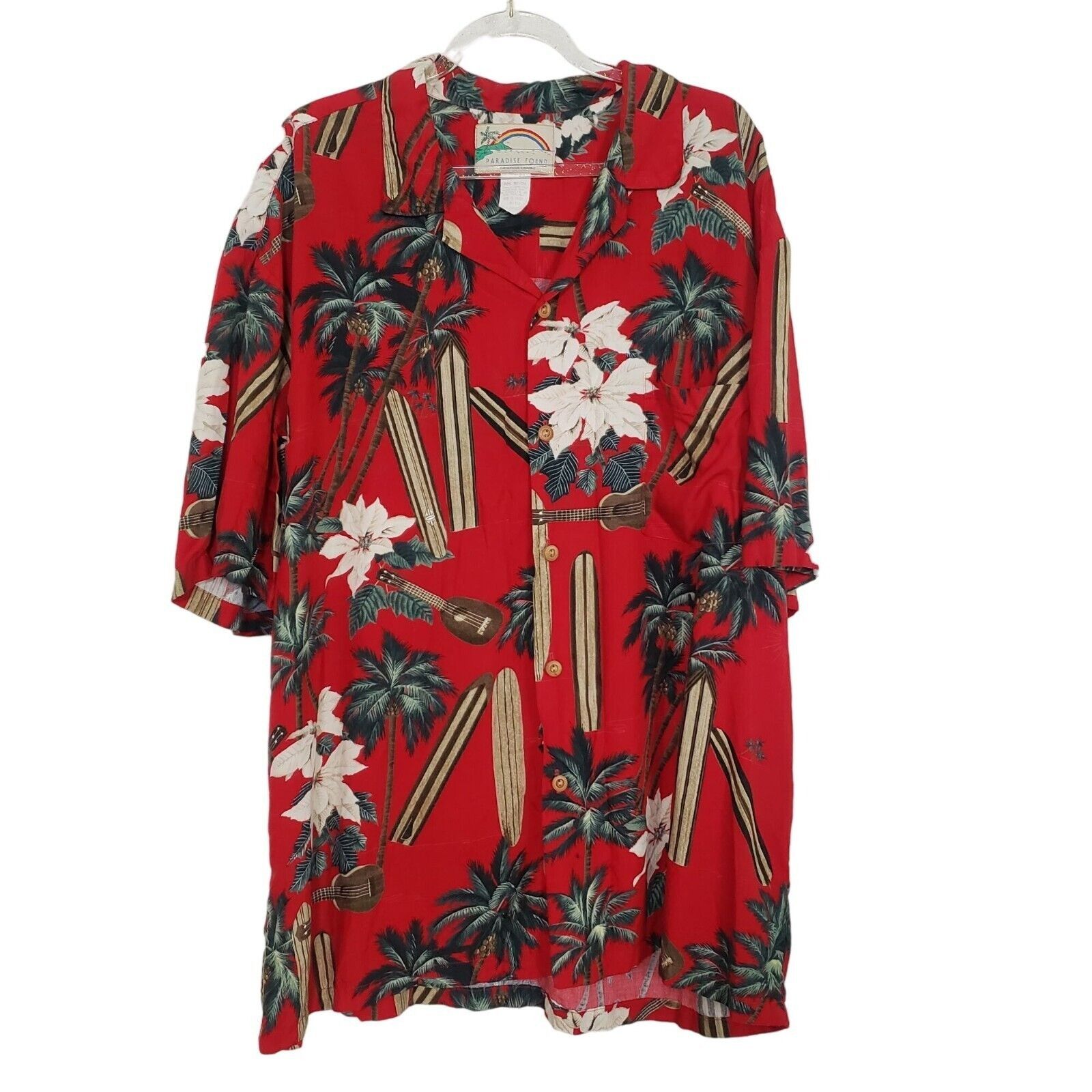 Paradise Found Paradise Found Vintage Floral Hawaiian Shirt Mens Size XL Size XL / US 12-14 / IT 48-50 - 1 Thumbnail