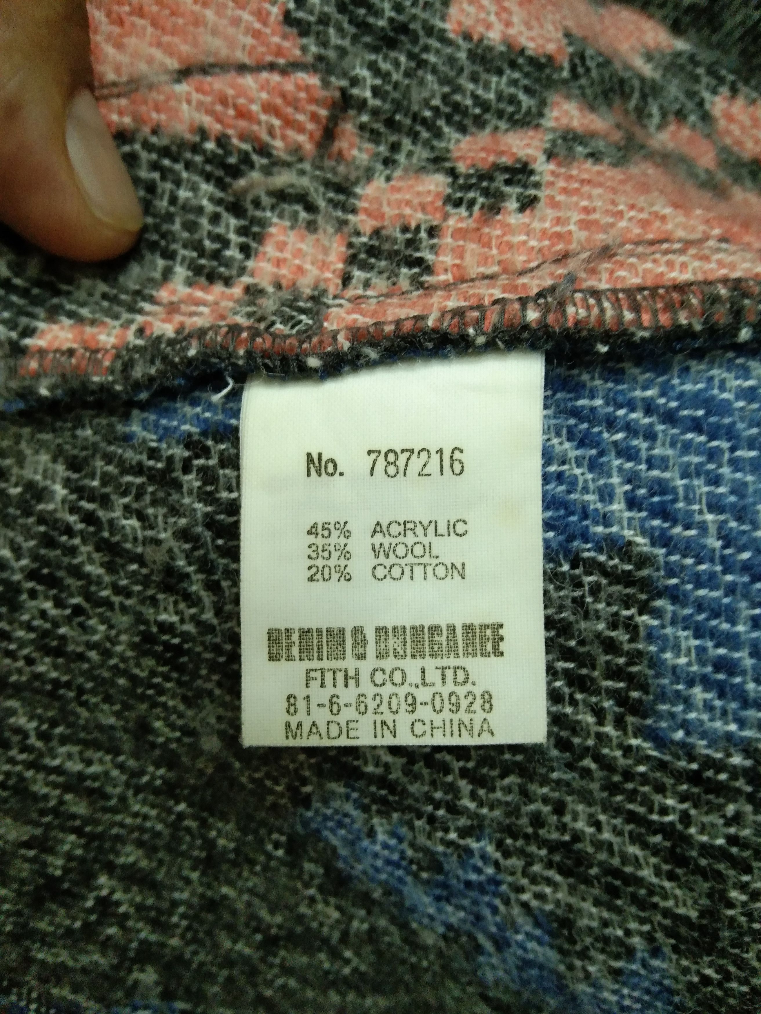 Japanese Brand DENIM & DUNGAREE NAVAJO JACKET HOODIE Size XXS / US 00 / IT 34 - 15 Thumbnail
