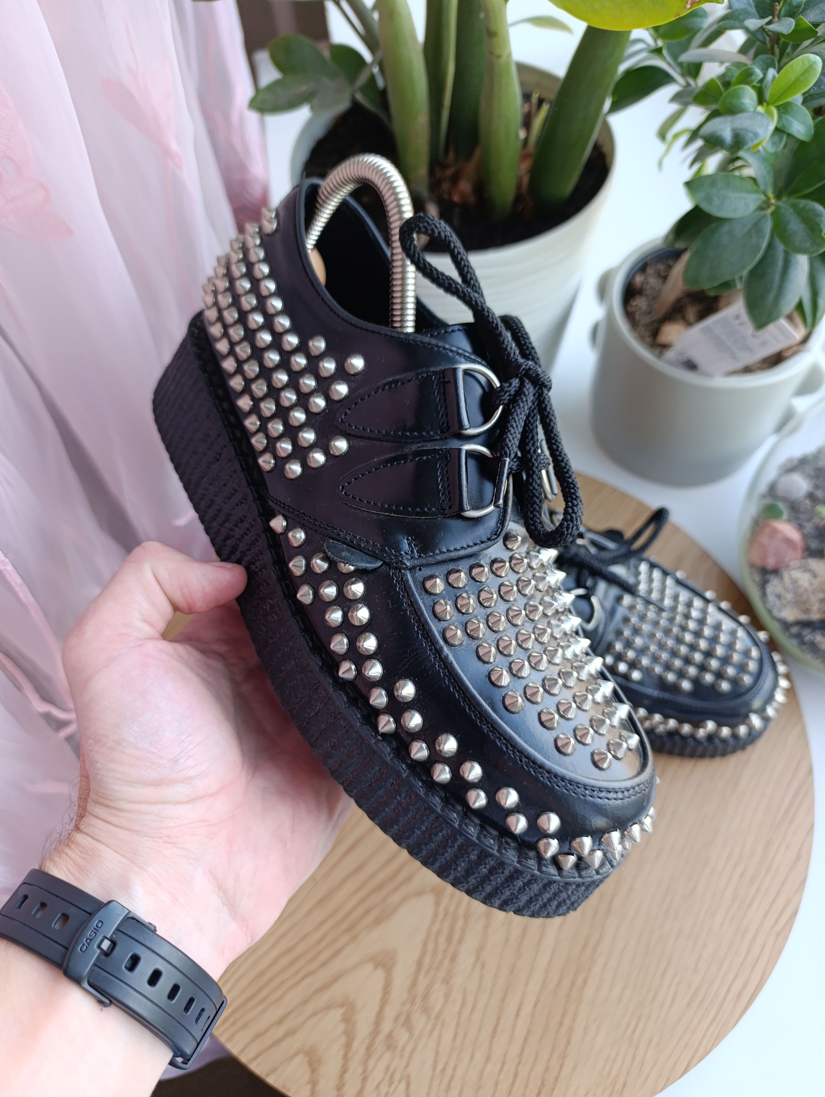 Other UNDERGROUND WOMEN STUDDED CREEPER SHOES THE ORIGINAL WULFRUN Size US 6 / IT 36 - 1 Thumbnail