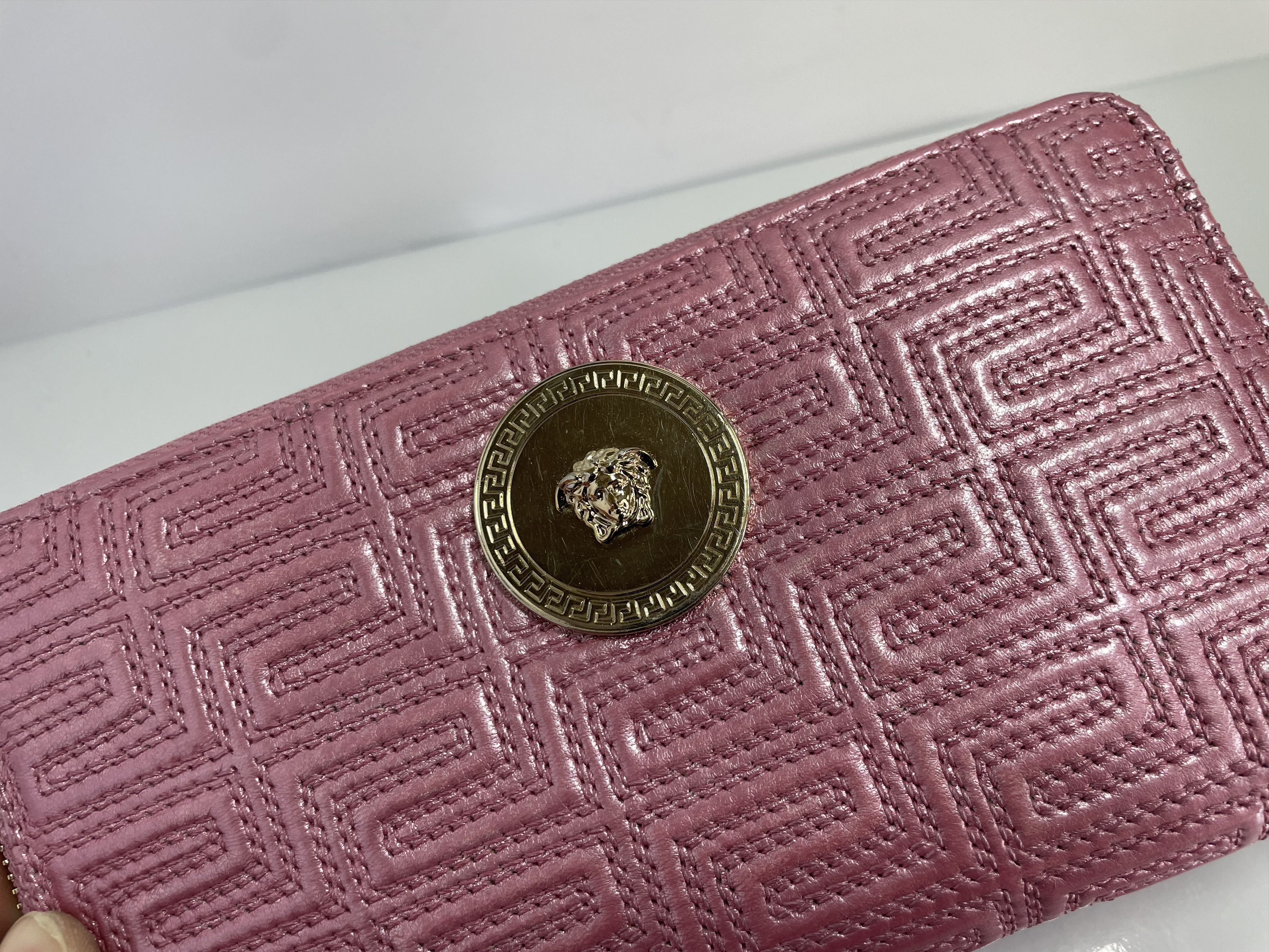 Versace Versace leather wallet in pink Size ONE SIZE - 6 Thumbnail