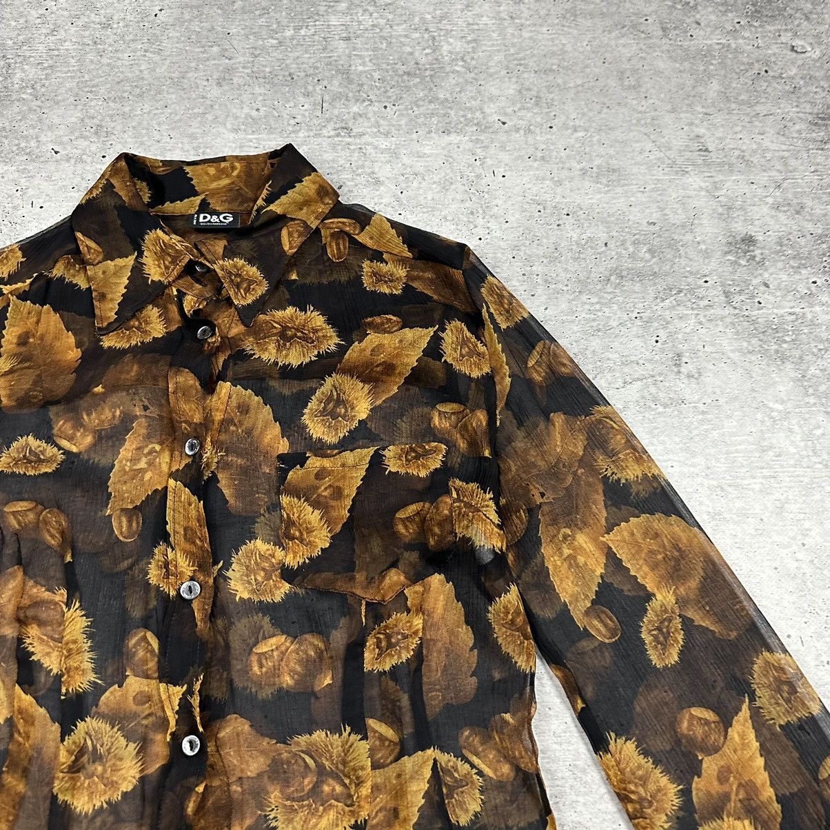 Dolce & Gabbana Vintage Dolce & Gabbana Buttoned Down Shirt Chestnut Pattern Size M / US 6-8 / IT 42-44 - 3 Thumbnail