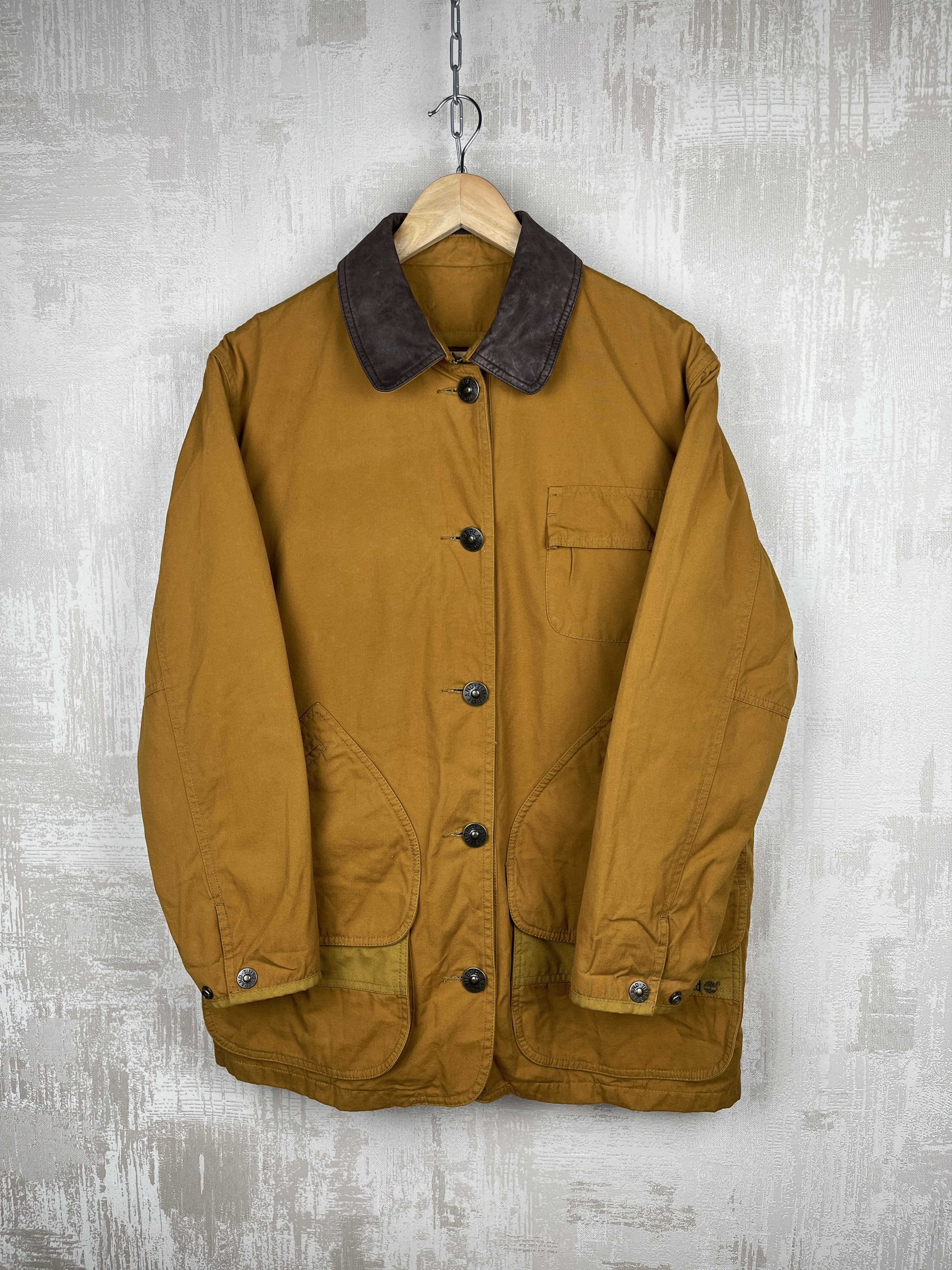 Timberland Timberland Jacket Leather Collar Barn Coat Chore Hunting Size S / US 4 / IT 40 - 9 Thumbnail