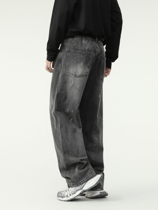 Japanese Brand American high street ink-splashed distressed jeans Size US 32 / EU 48 - 4 Thumbnail