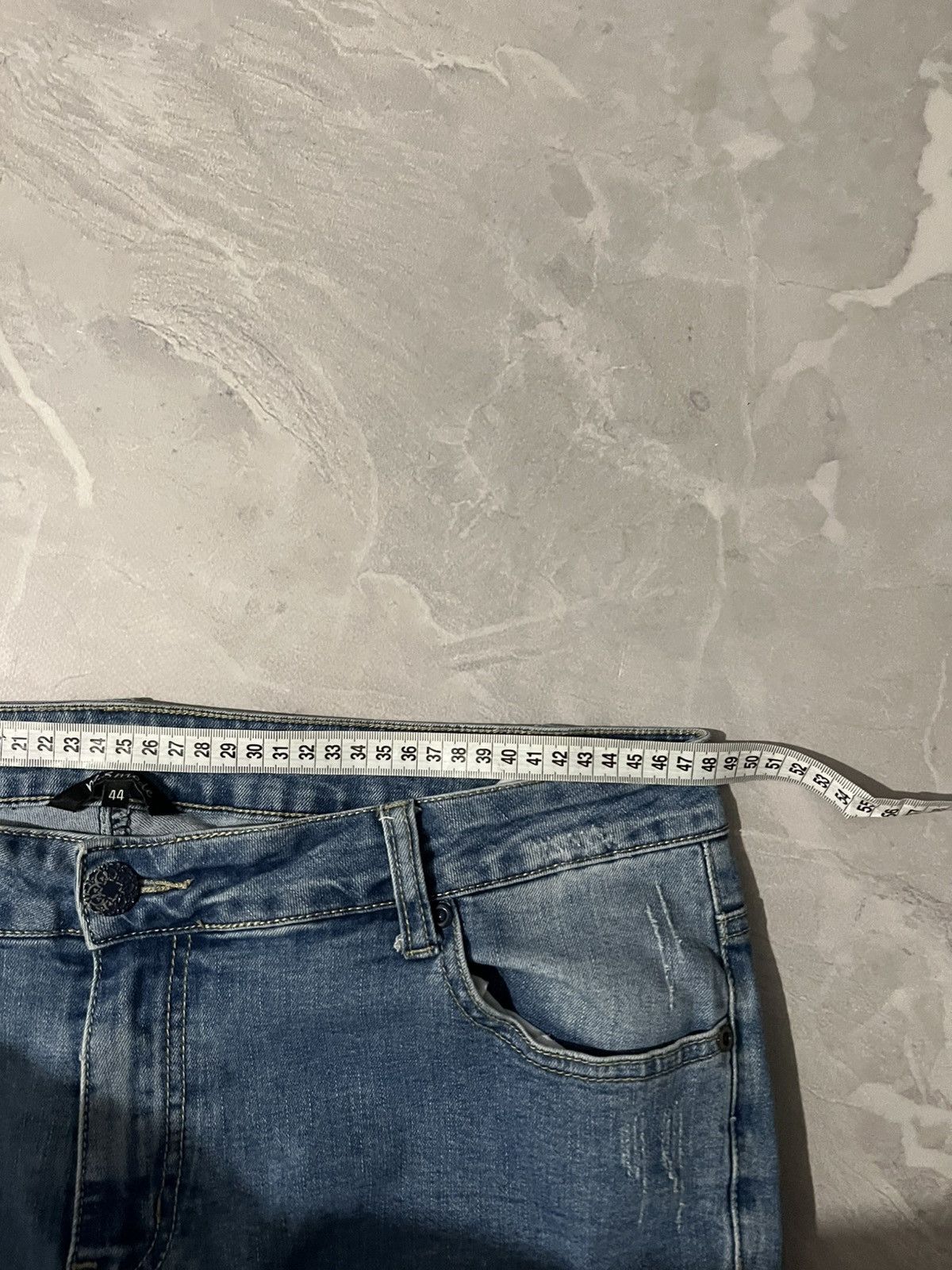 Japanese Brand Vintage Avant Garde Slim Fit Jean / Archive Japanese Vibe 90 Size US 38 / EU 54 - 6 Thumbnail