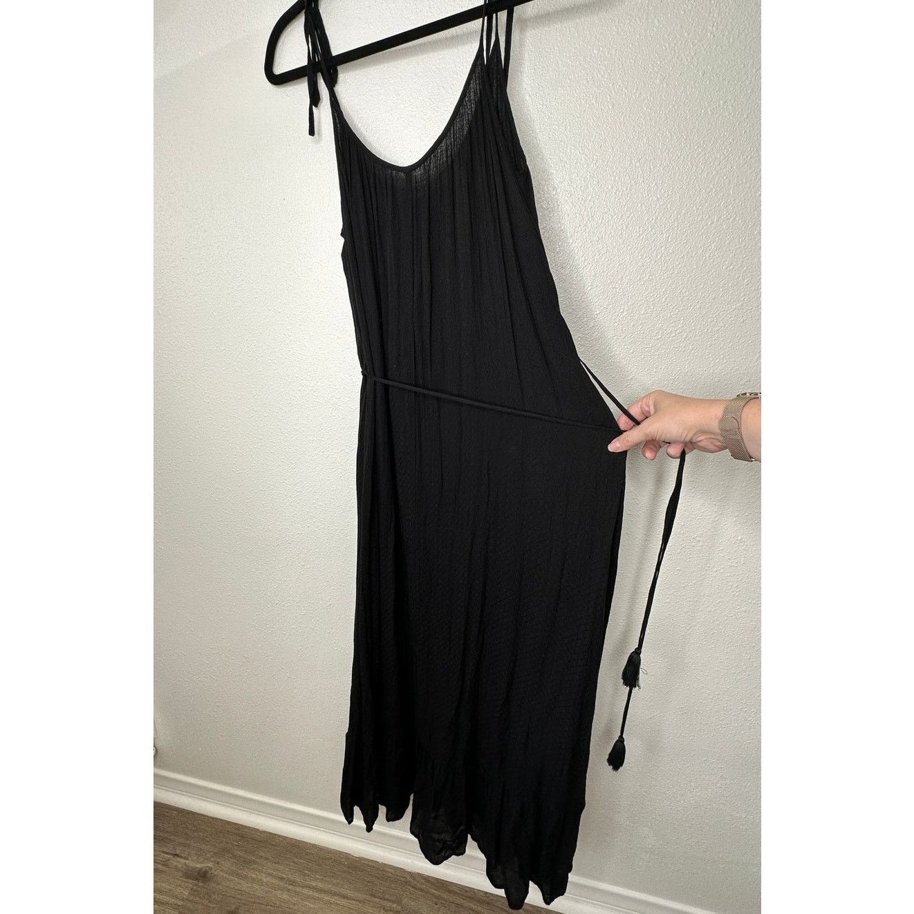 Other Lovestitch Black Gauze Tie Shoulder & Waist Maxi Sundress M Size M / US 6-8 / IT 42-44 - 2 Thumbnail