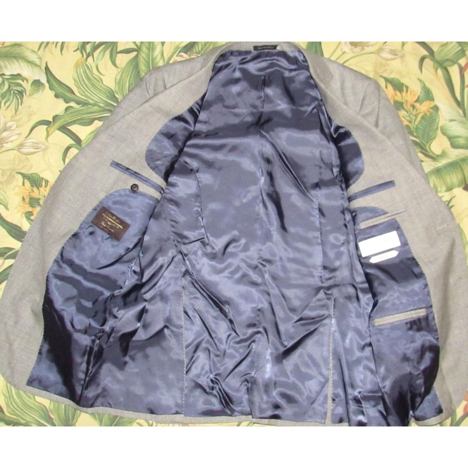 Suitsupply Suitsupply Lazio Single Breasted Wool Sharkskin Grey Blazer Jacket Slim 40R Mens Size 40R - 4 Thumbnail