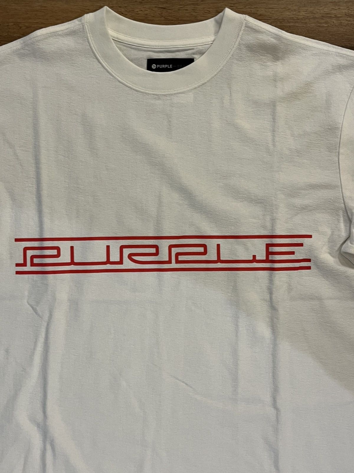 Purple Brand Medium mens white tee new Size US M / EU 48-50 / 2 - 4 Thumbnail