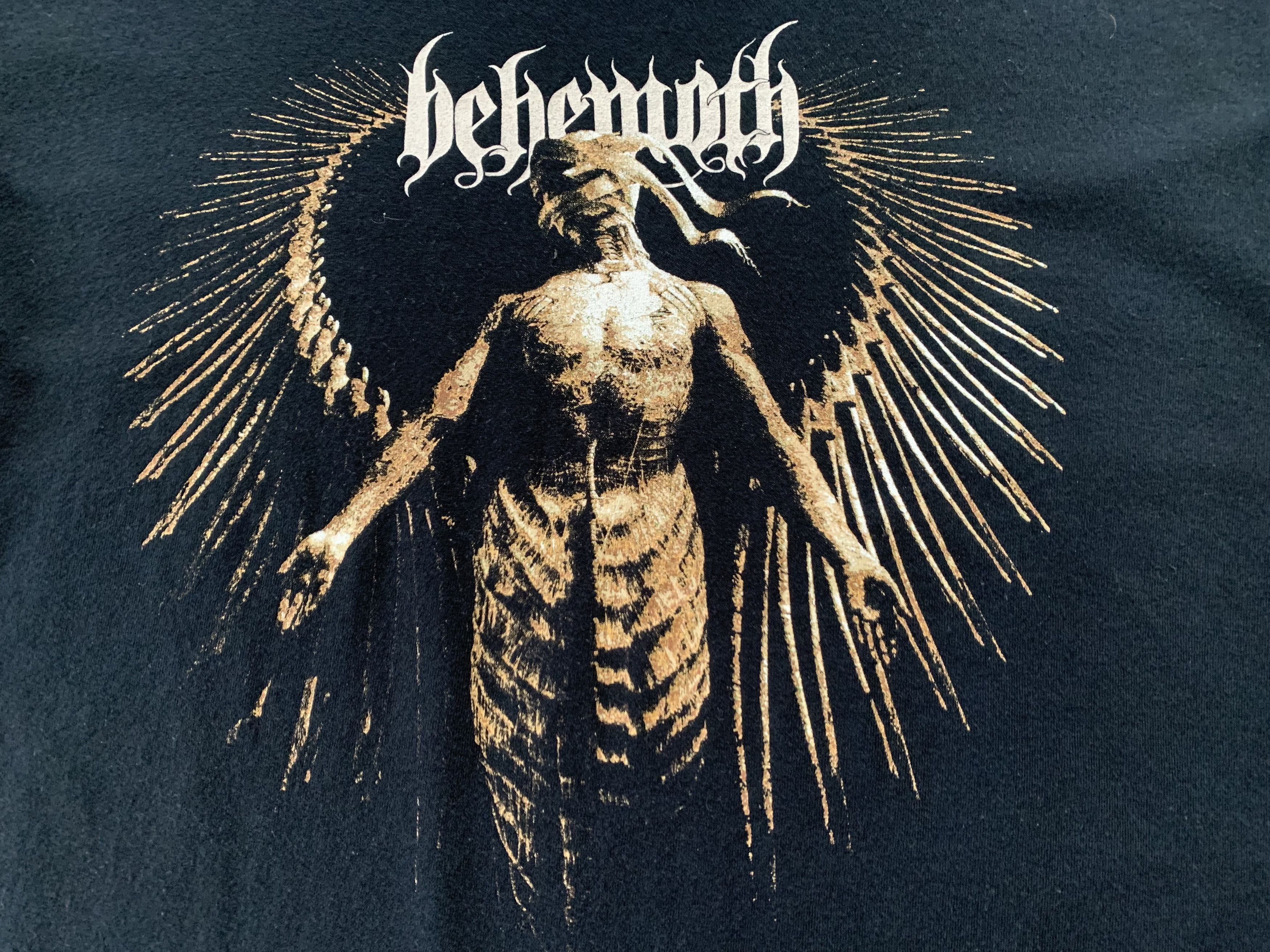 Band Tees × Gildan × Vintage Vintage Behemoth 2006 Black Metal Band T-Shirt Size US L / EU 52-54 / 3 - 5 Thumbnail
