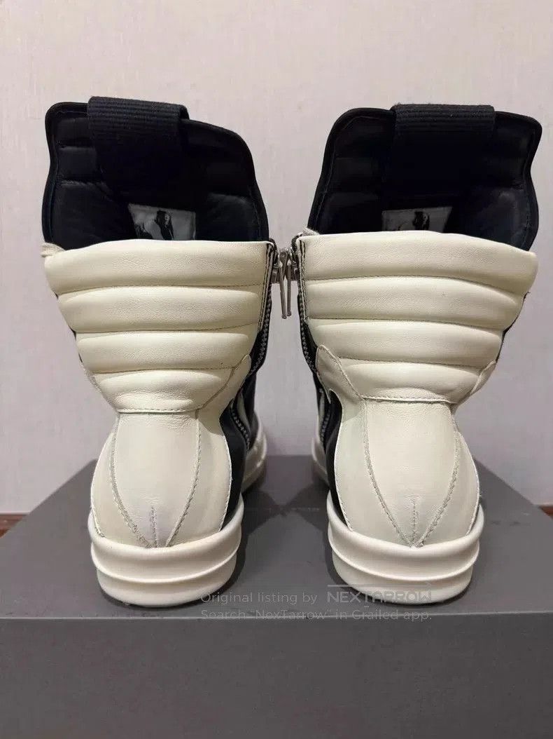 Rick Owens Rick Owens Black and White Geobasket Sneakers. Size US 7.5 / EU 40-41 - 4 Thumbnail