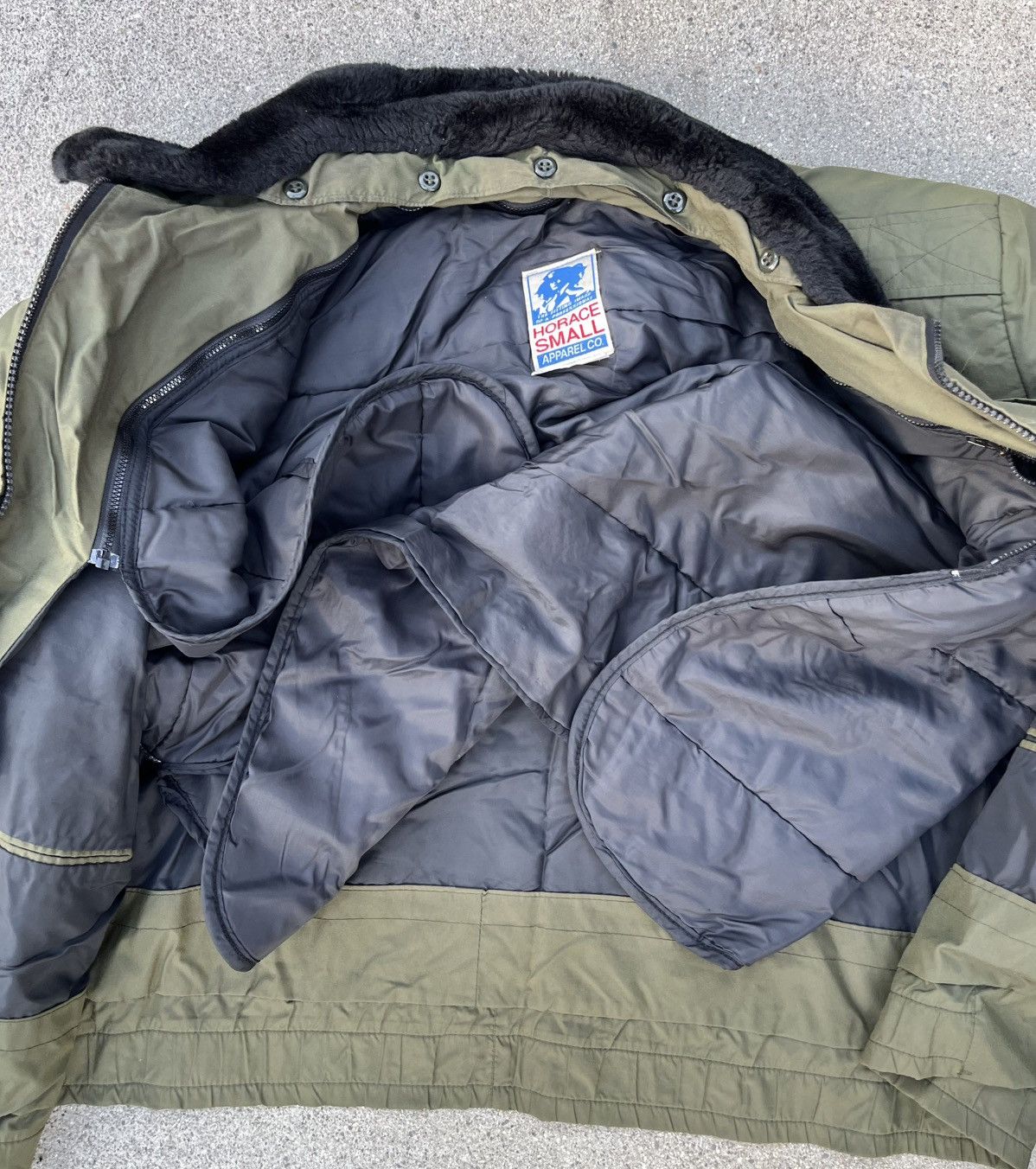 Vintage Vintage Horace Small Apparel Co Military Bomber Green Jacket Size US XL / EU 56 / 4 - 5 Thumbnail