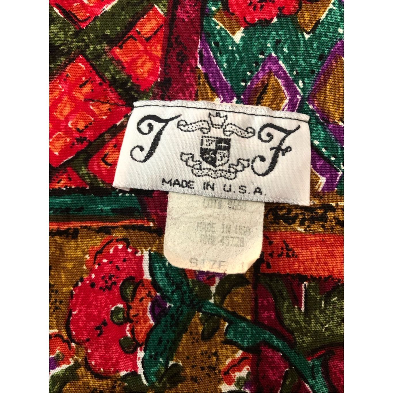 Other T. F. Women’s Orange and Red Floral Paisley Design 3/4 Sleev Size L / US 10 / IT 46 - 4 Thumbnail