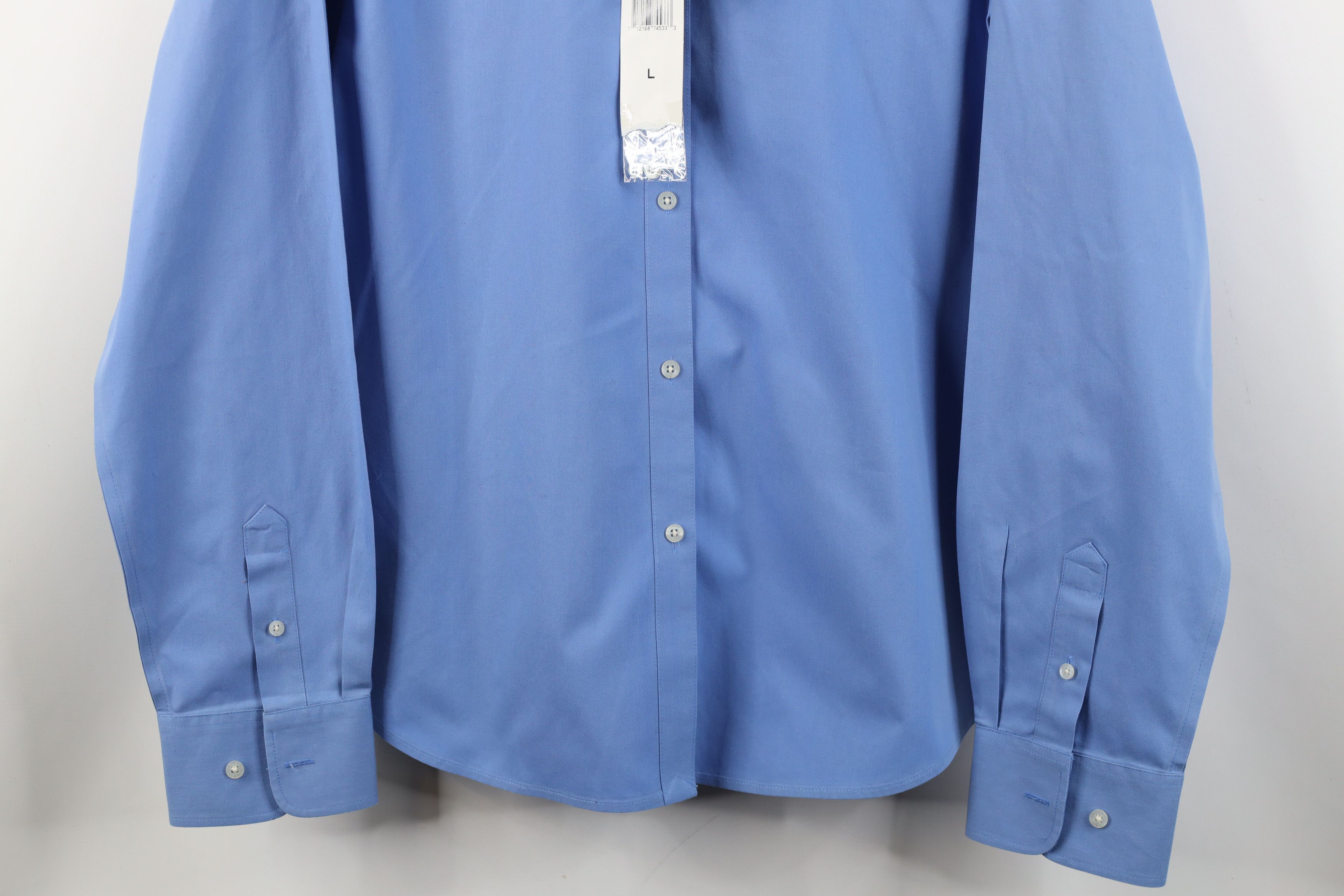 Polo Ralph Lauren Deadstock Vintage 90s Ralph Lauren Button Shirt French Blue Size L / US 10 / IT 46 - 3 Thumbnail