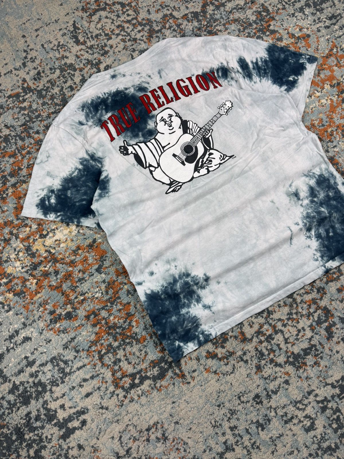 True Religion Vintage Y2K True Religion tie dye horseshoe Buddha tee Size US L / EU 52-54 / 3 - 3 Thumbnail
