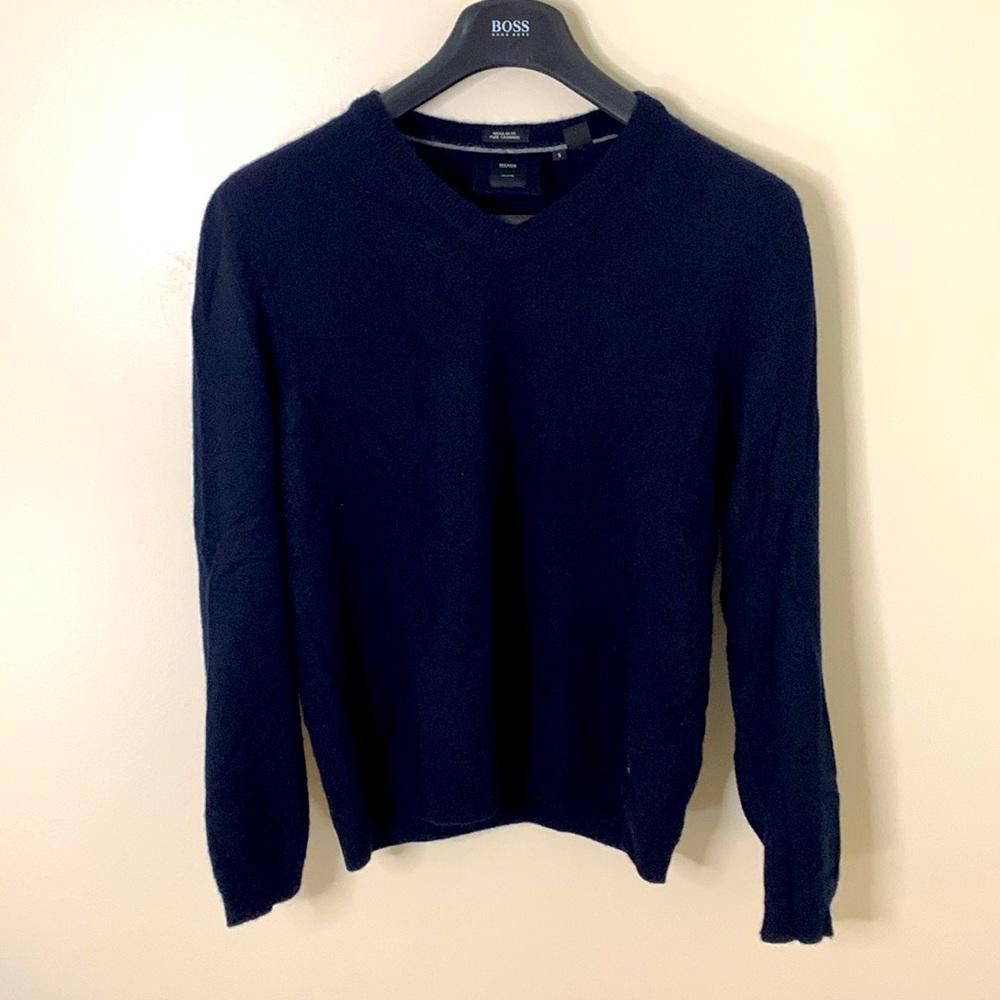 Hugo Boss BOSS - Reg Fit VN Cashmere sweater - Small - 100% Cashmere Size US S / EU 44-46 / 1 - 2 Thumbnail