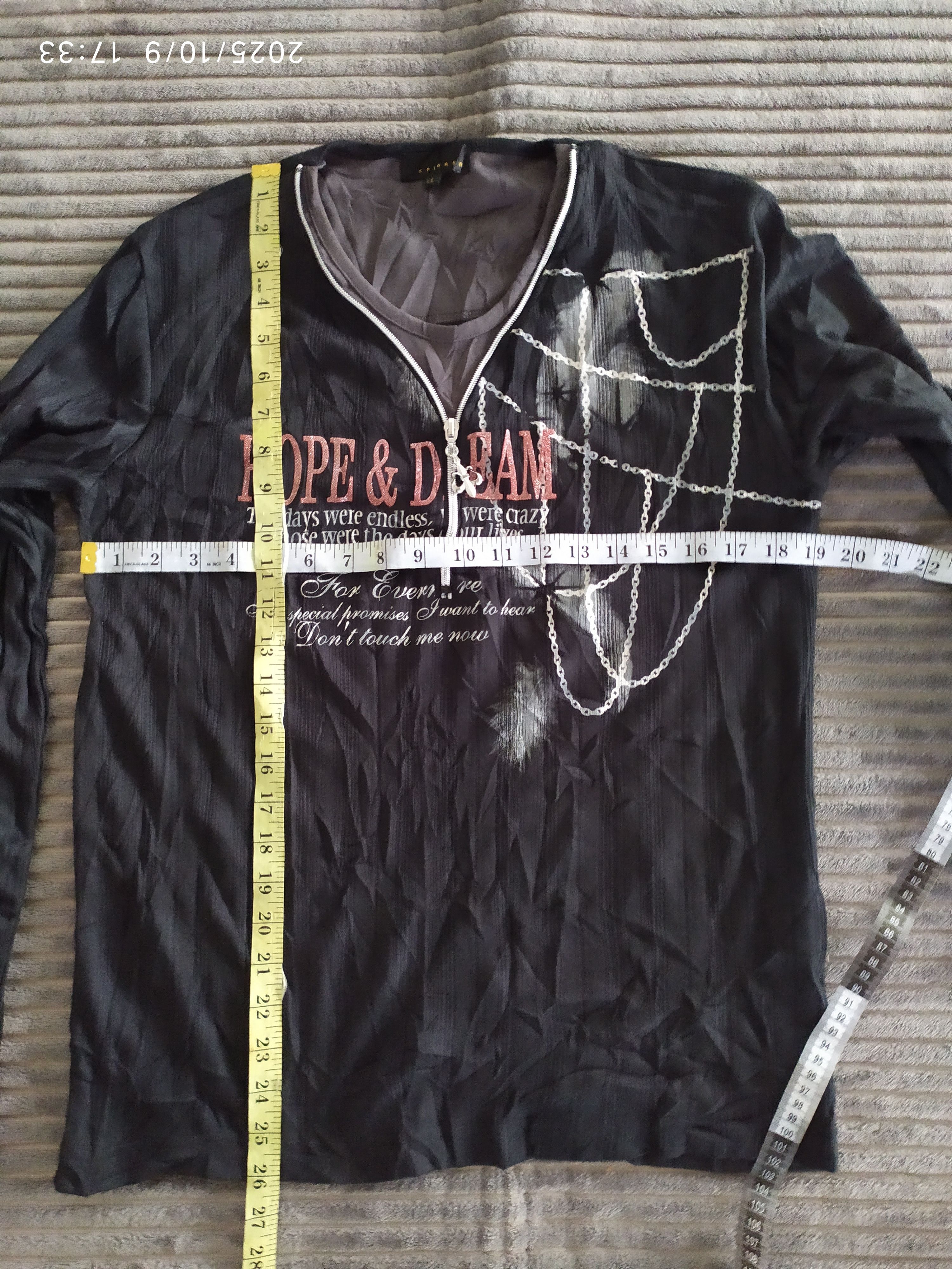 If Six Was Nine Spinash Double Layer Poem Long Sleeve Shirt Size US L / EU 52-54 / 3 - 9 Thumbnail