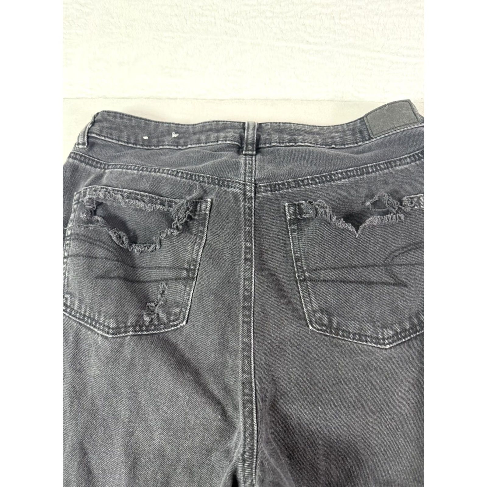 American Eagle Outfitters American Eagle Outfitters Jeans Women’s Regular 10 Black Denim Distressed Skinny 5-Pocket Stretch Vintage 90s Grunge Preppy Mens Womens Girls Size 32" / US 10 / IT 46 - 7 Thumbnail