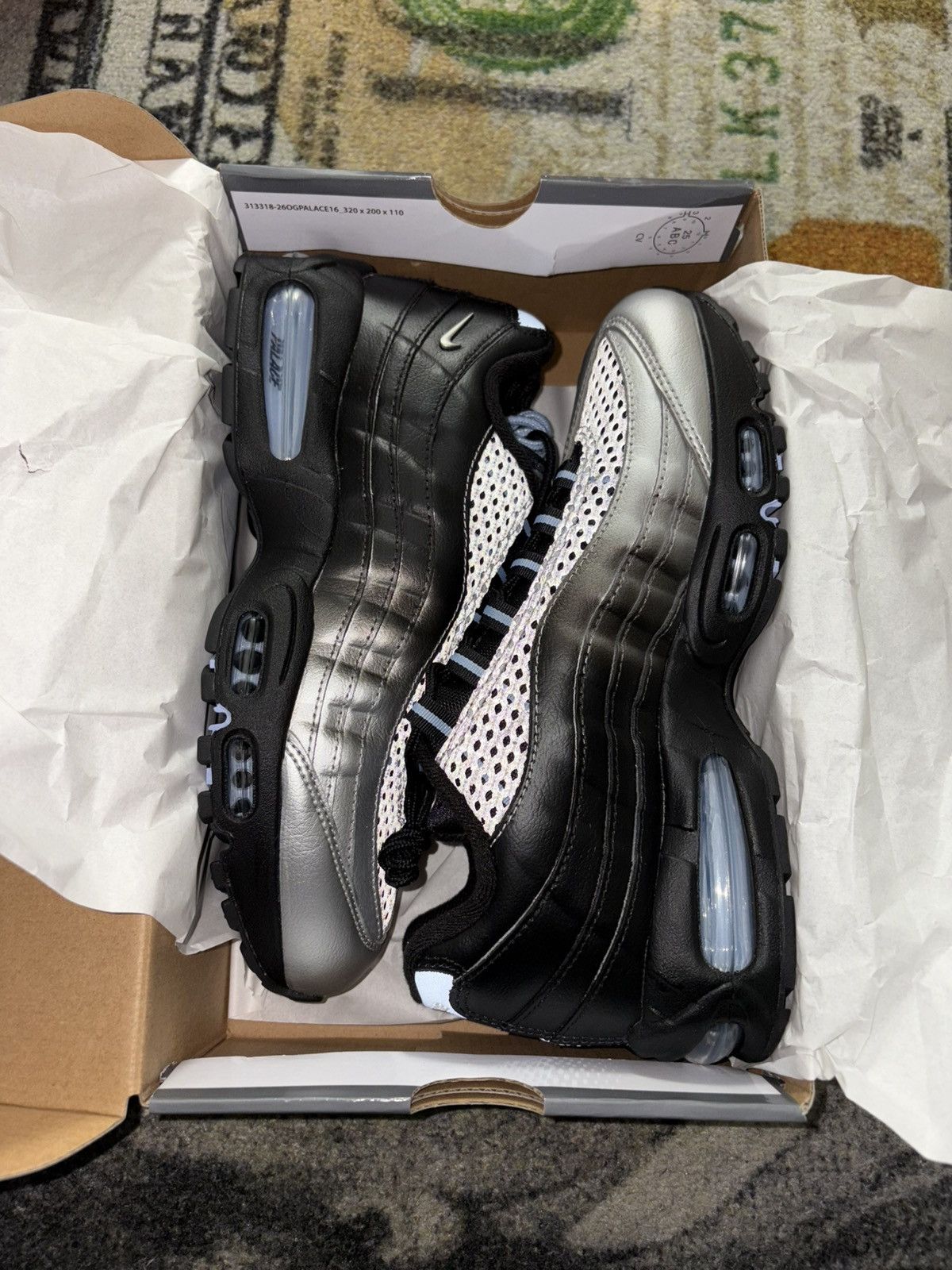 Palace Nike Air Max 95 Big Bubble Palace (SHIPS FRIDAY) Size US 8.5 / EU 41-42 - 2 Thumbnail