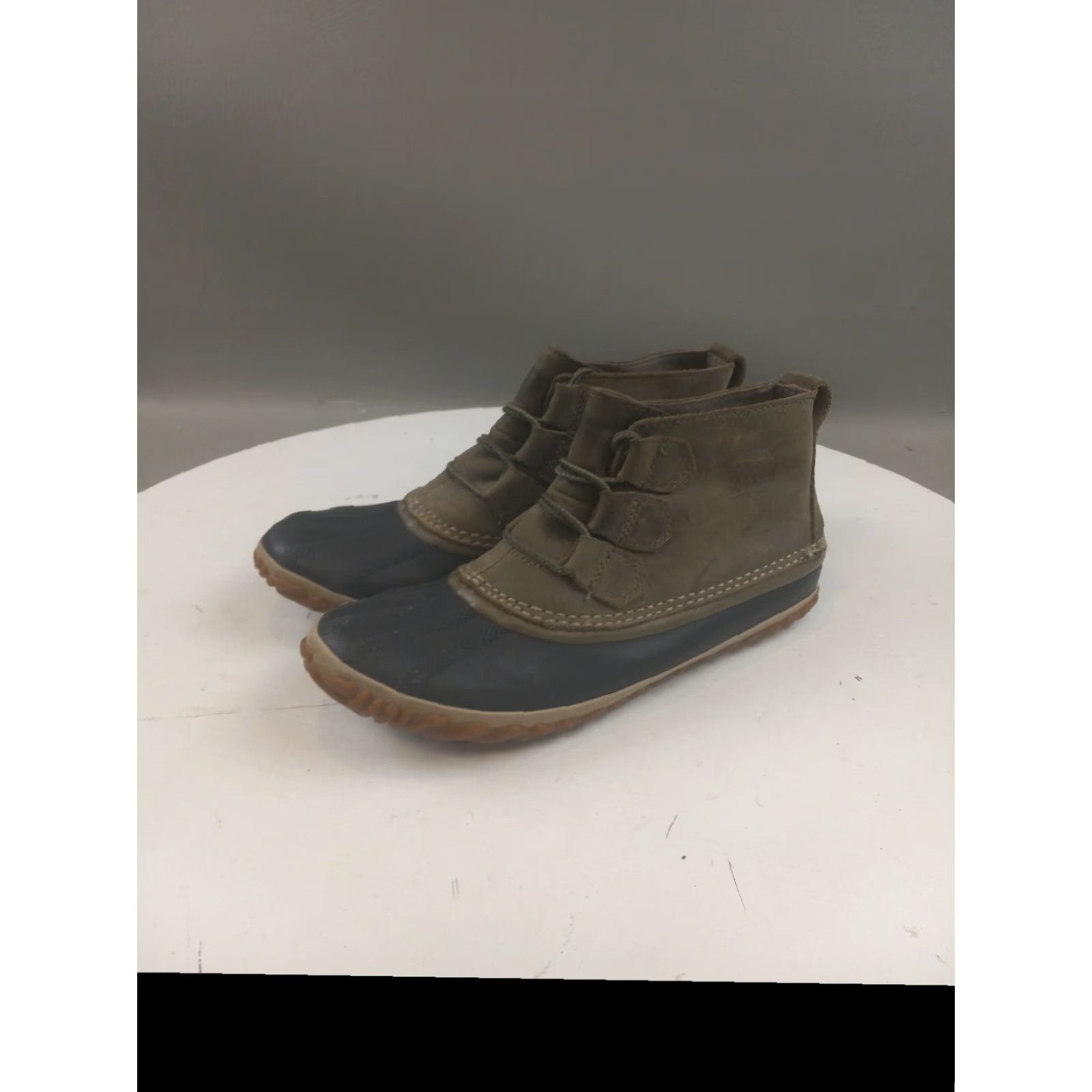 SOREL VINTAGE: No — Sorel Out N About Waterproof Duck Boots Womens SZ 6 Elk Green/Black NL2133-365 Size US 4 / IT 34 - 2 Thumbnail